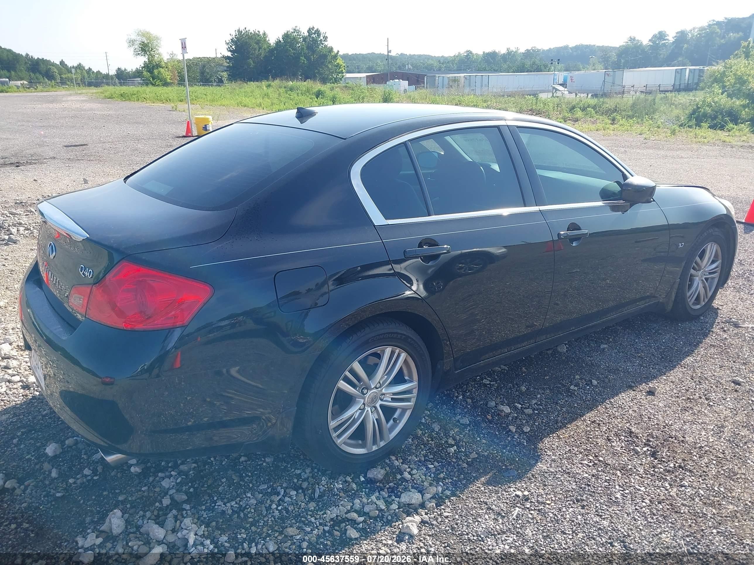 2015 Infiniti Q40   Black vin: JN1CV6AP0FM501892
