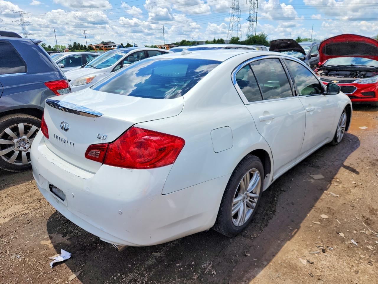 2012 Infiniti G37 Sedan Journey White vin: JN1CV6AP1CM626234