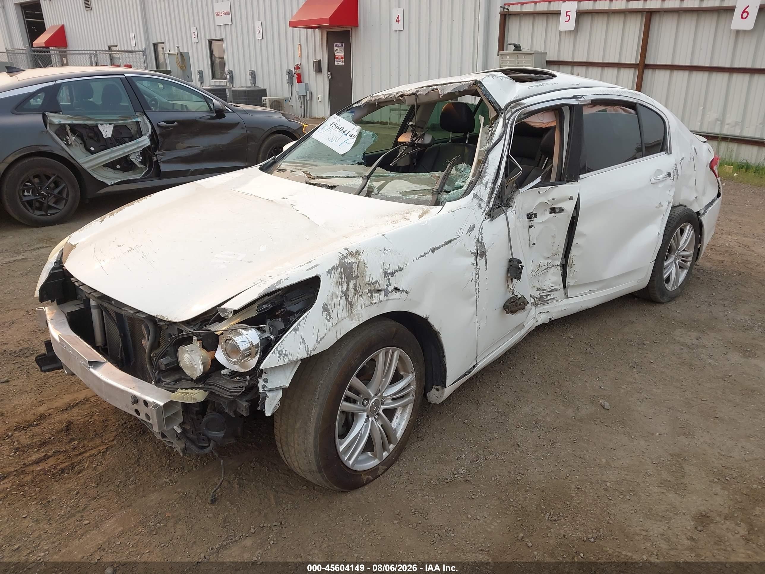 2012 Infiniti G37 Journey White vin: JN1CV6AP1CM935816