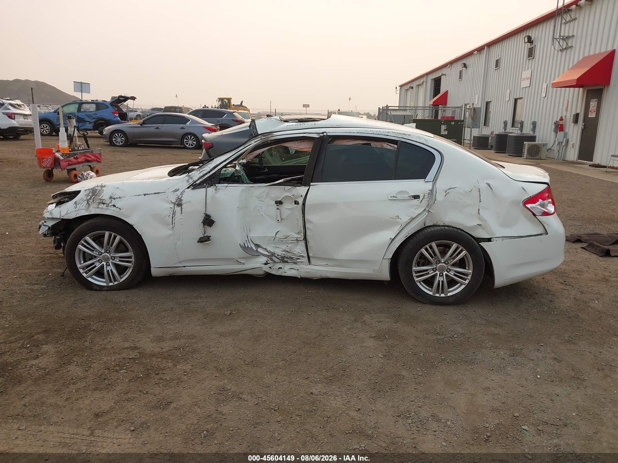 2012 Infiniti G37 Journey White vin: JN1CV6AP1CM935816