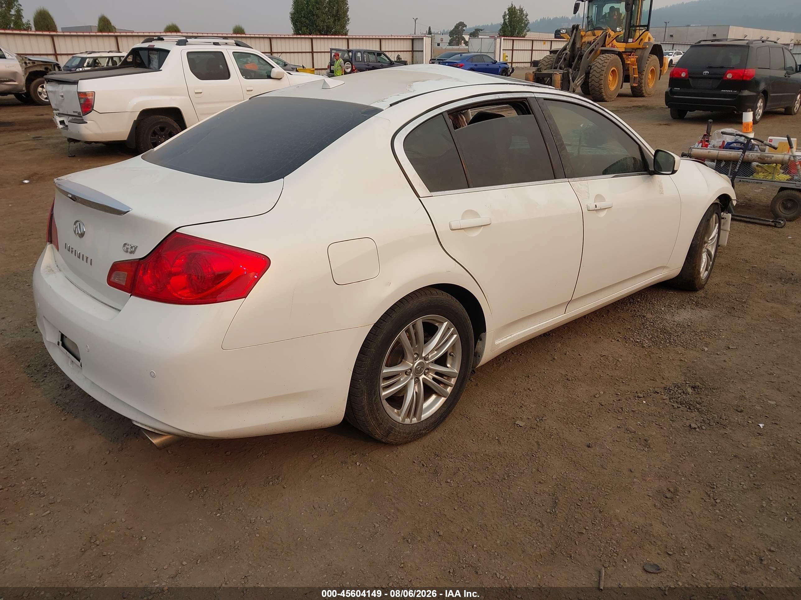 2012 Infiniti G37 Journey White vin: JN1CV6AP1CM935816