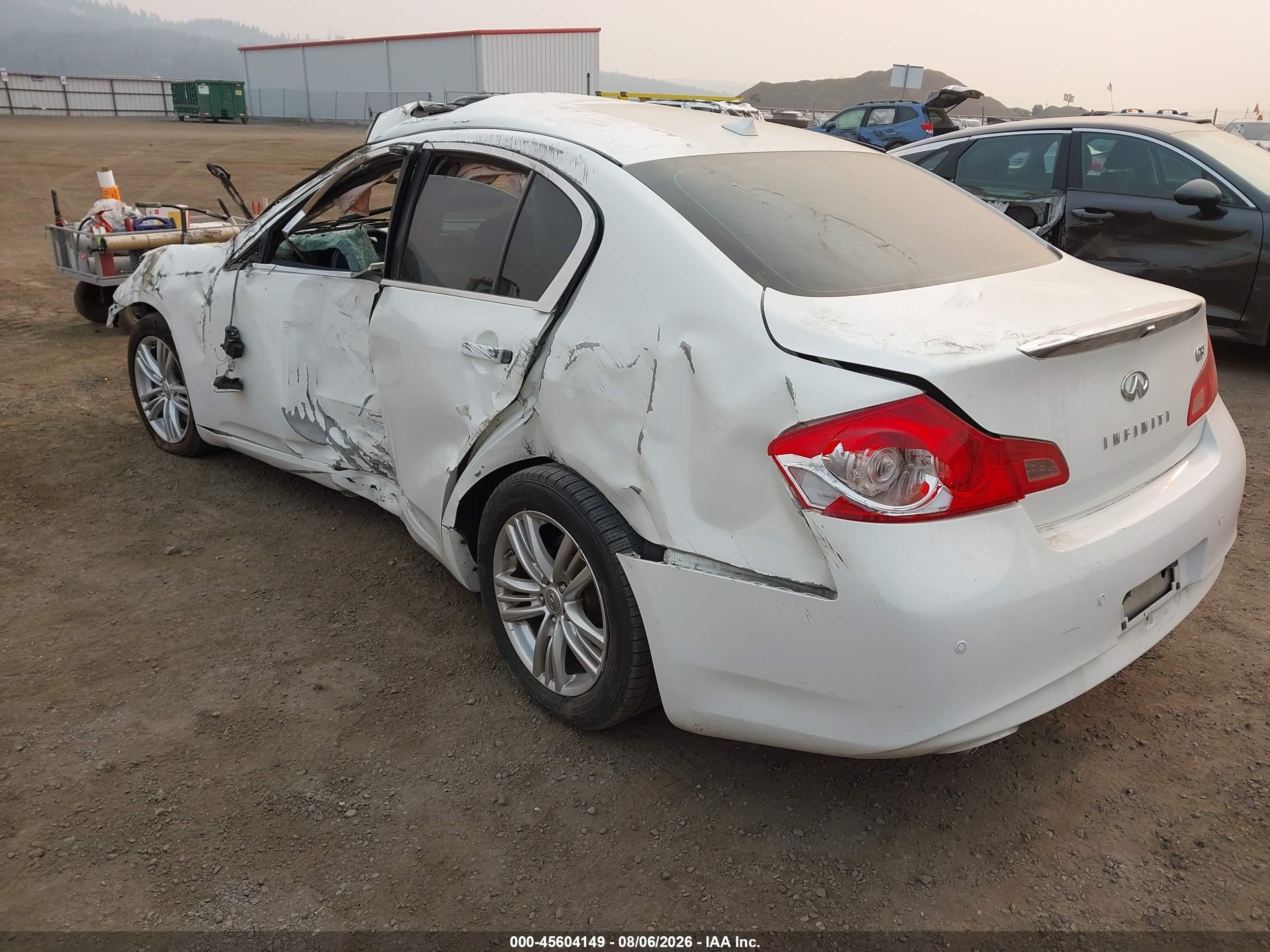 2012 Infiniti G37 Journey White vin: JN1CV6AP1CM935816