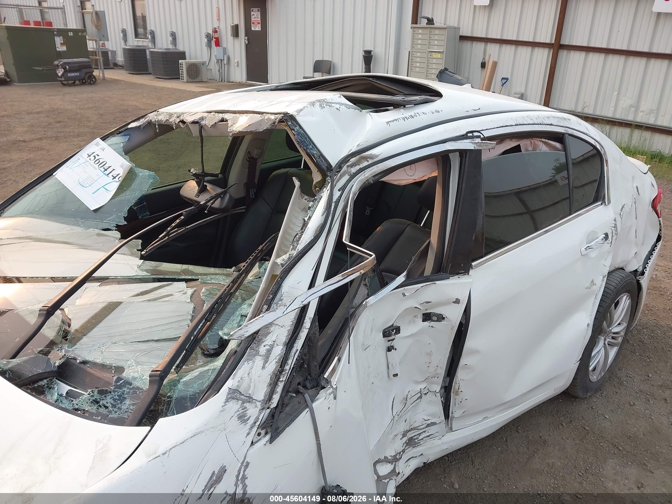 2012 Infiniti G37 Journey White vin: JN1CV6AP1CM935816
