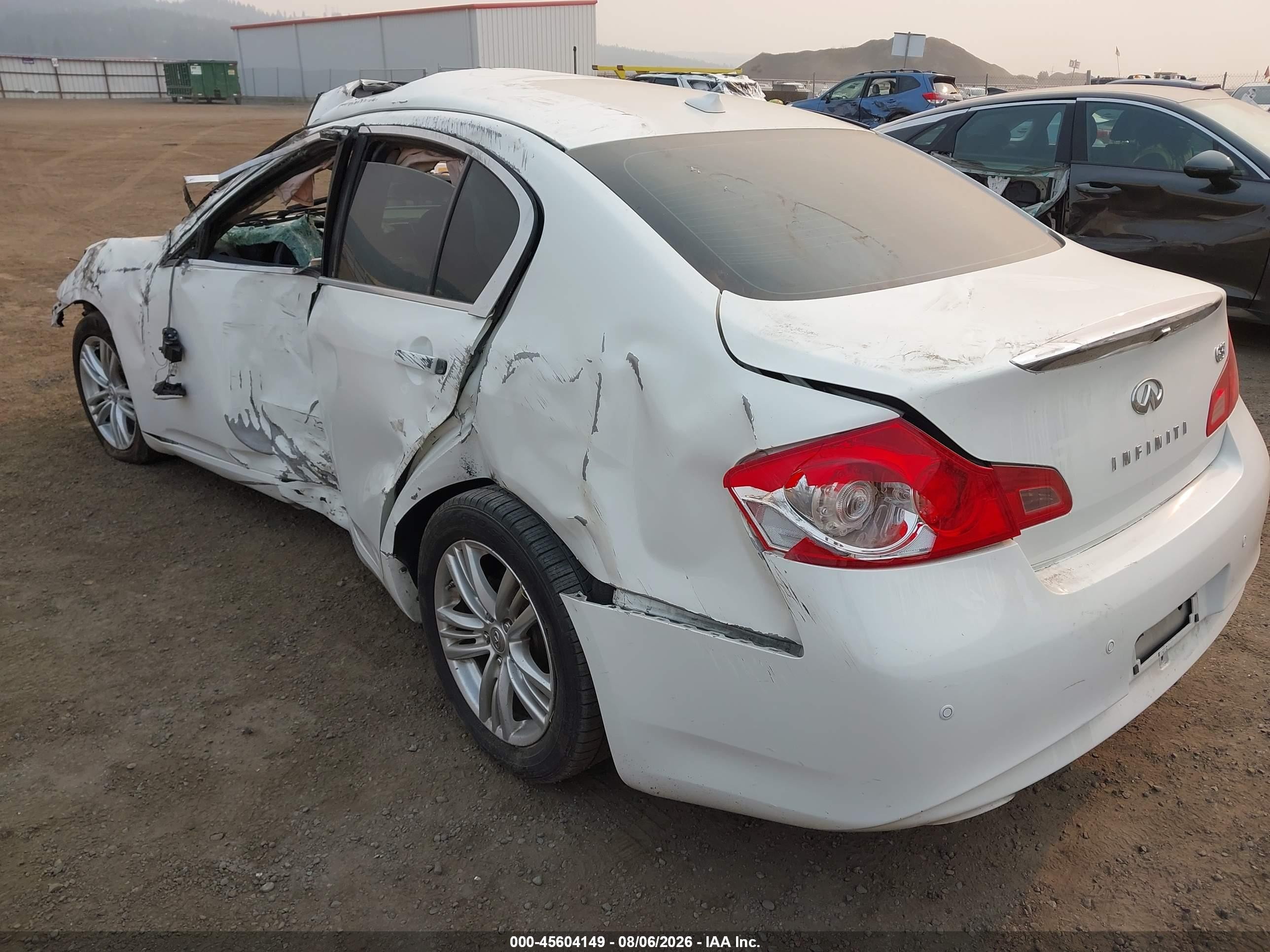 2012 Infiniti G37 Journey White vin: JN1CV6AP1CM935816