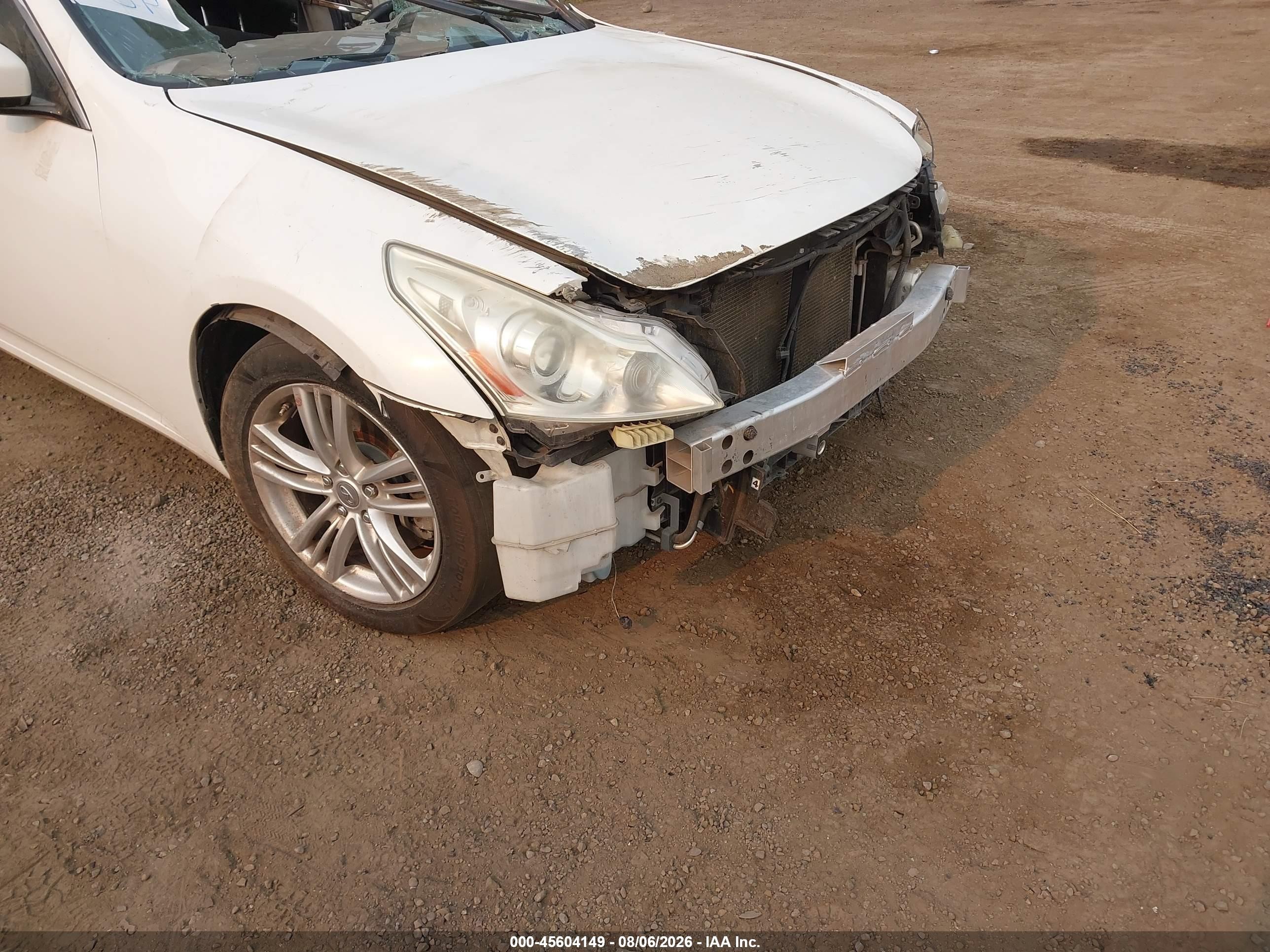 2012 Infiniti G37 Journey White vin: JN1CV6AP1CM935816