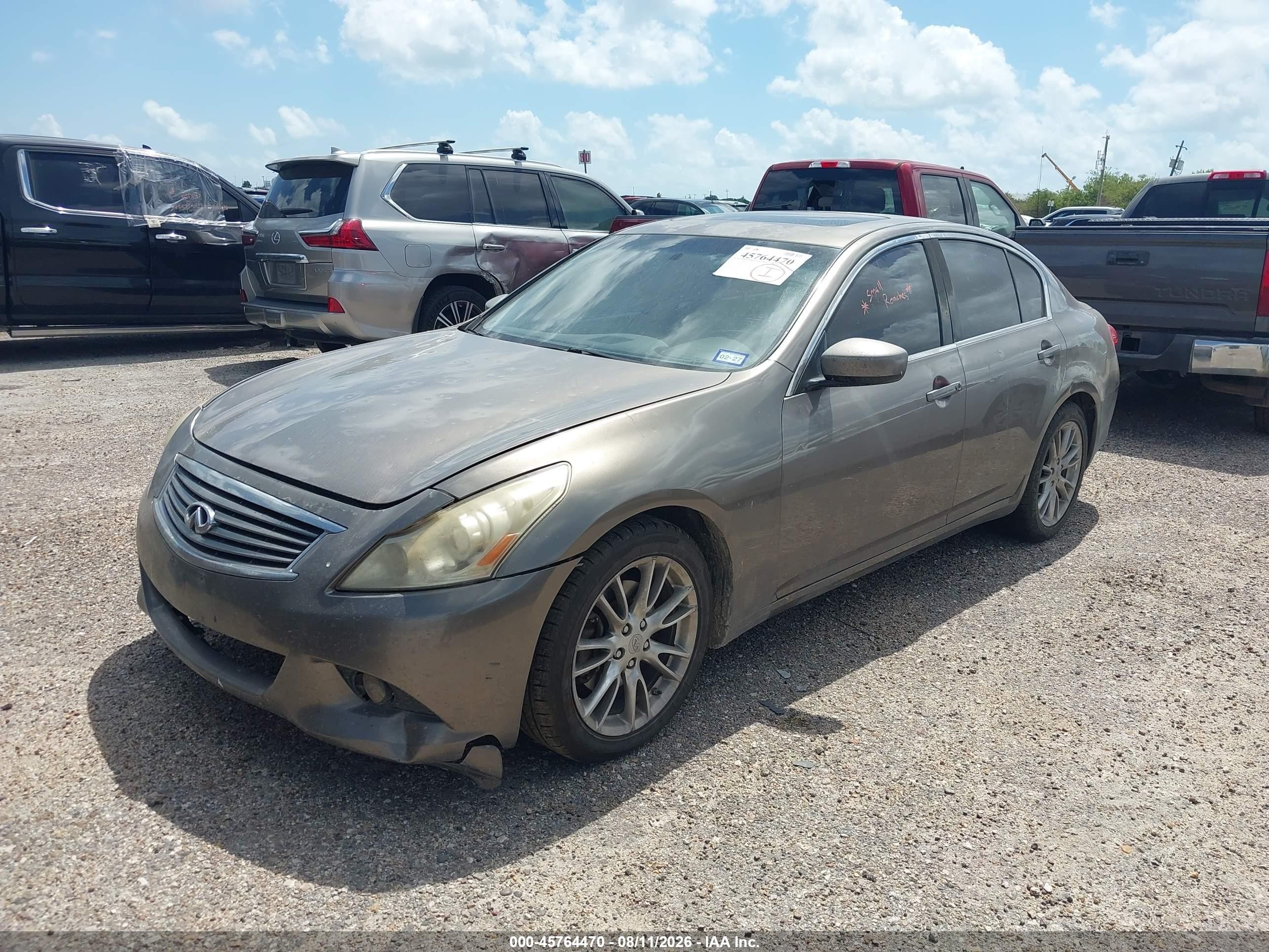 2011 Infiniti G37 Journey Серый vin: JN1CV6AP2BM505257