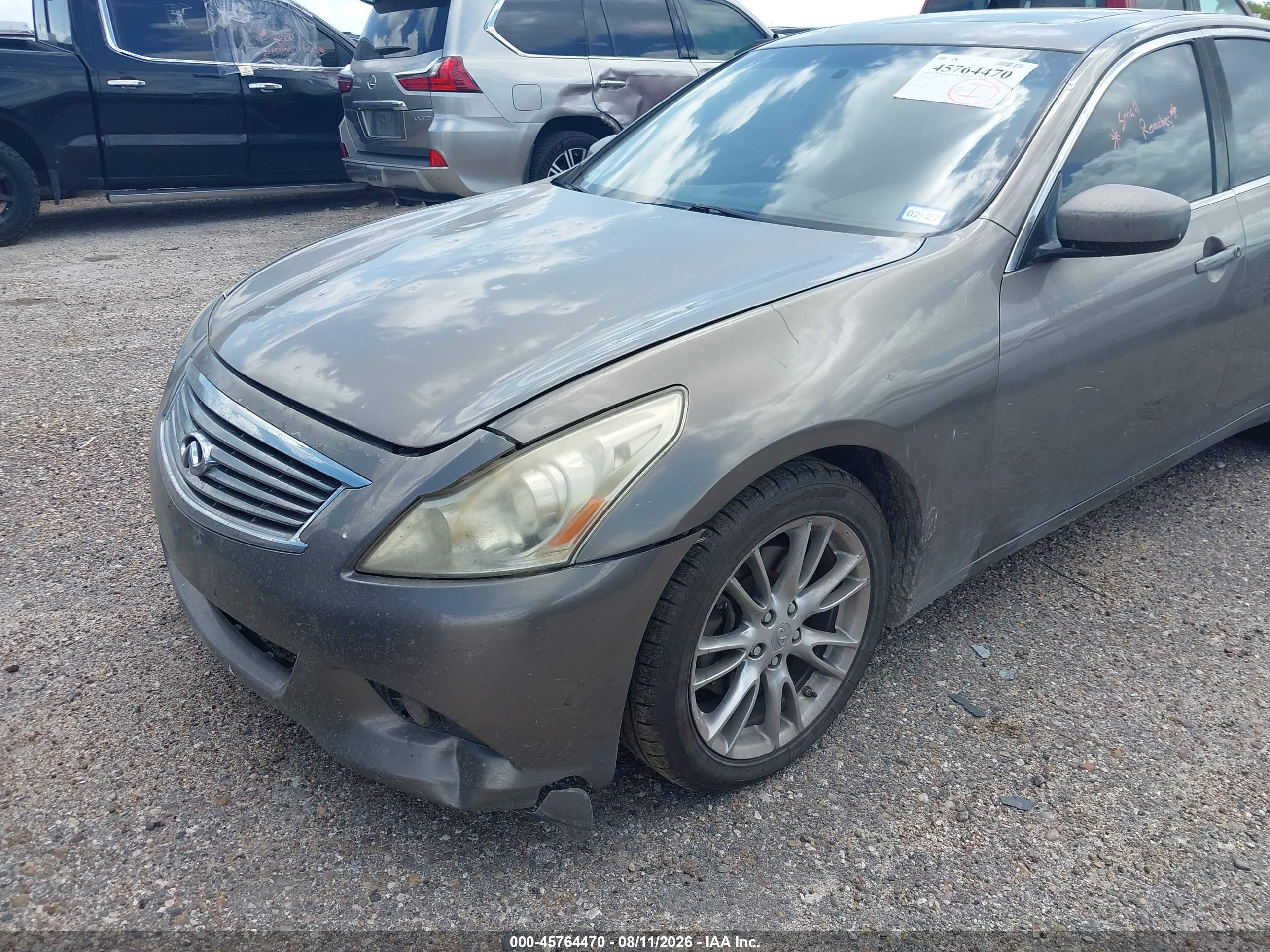 2011 Infiniti G37 Journey Серый vin: JN1CV6AP2BM505257