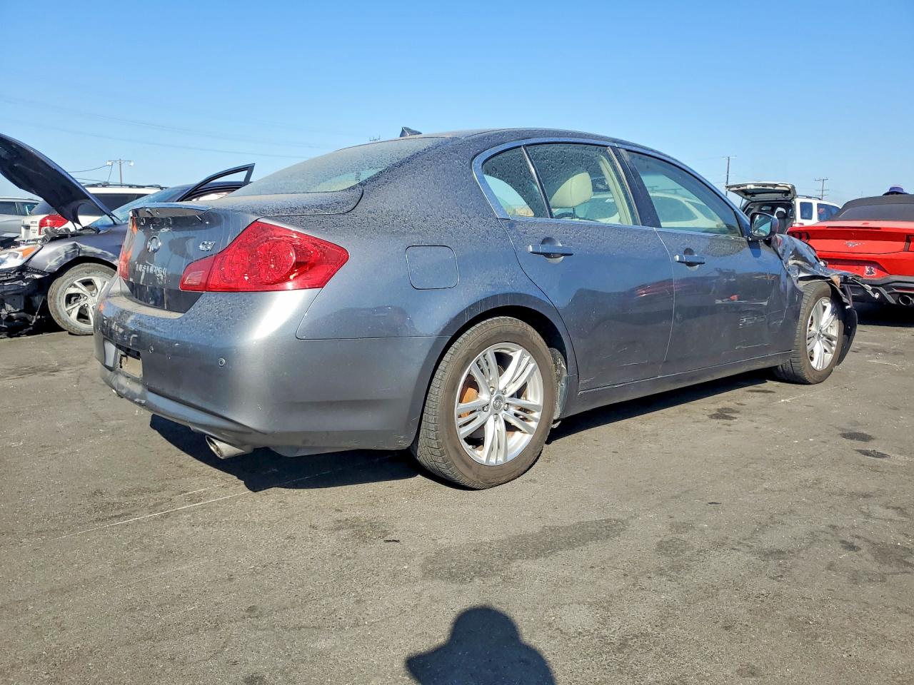 2011 Infiniti G37 Base/sport Gray vin: JN1CV6AP2BM505355