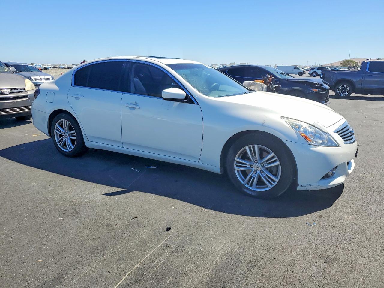 2012 Infiniti G37 Sedan Journey White vin: JN1CV6AP2CM623410