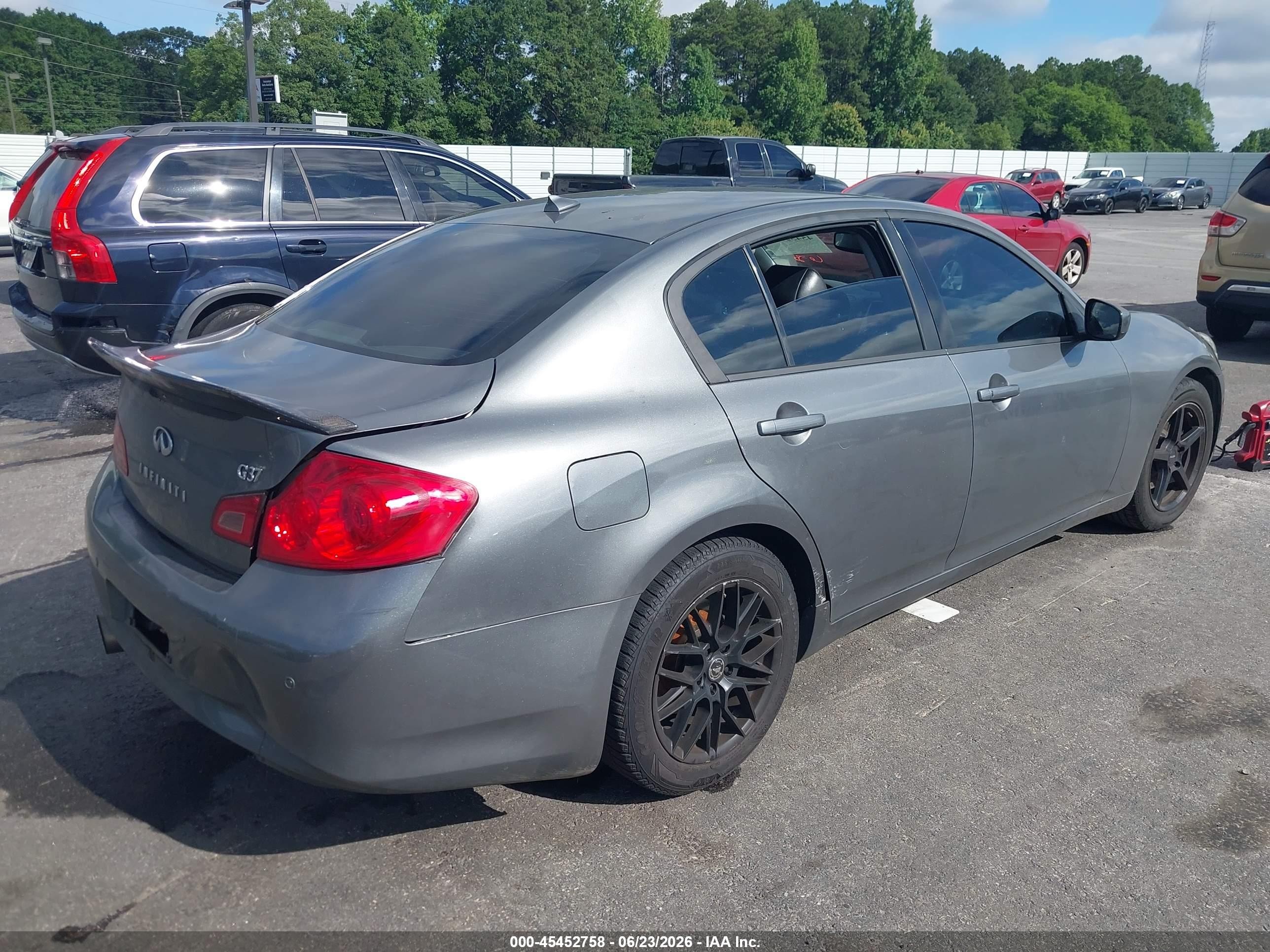 2012 Infiniti G37 Journey Gray vin: JN1CV6AP2CM626260