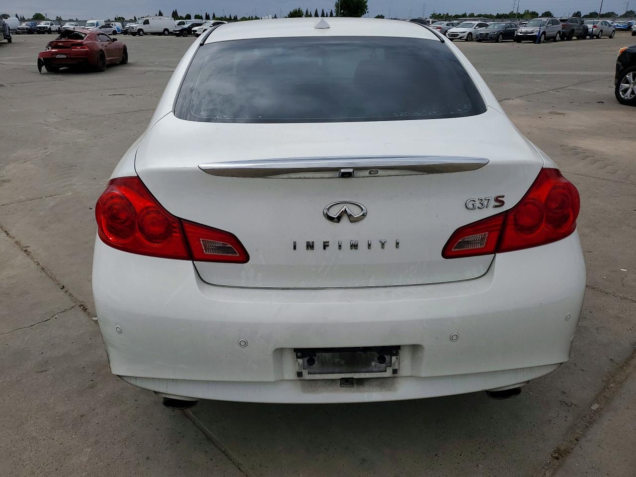 2012 Infiniti G37 Sedan Journey White vin: JN1CV6AP2CM931483