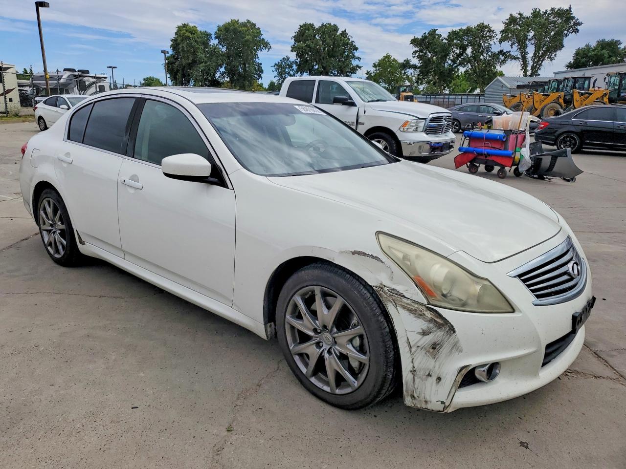 2012 Infiniti G37 Sedan Journey White vin: JN1CV6AP2CM931483