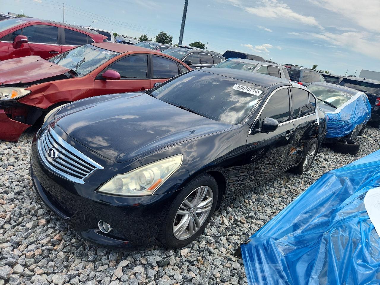 2013 Infiniti G37 Base Black vin: JN1CV6AP2DM301500
