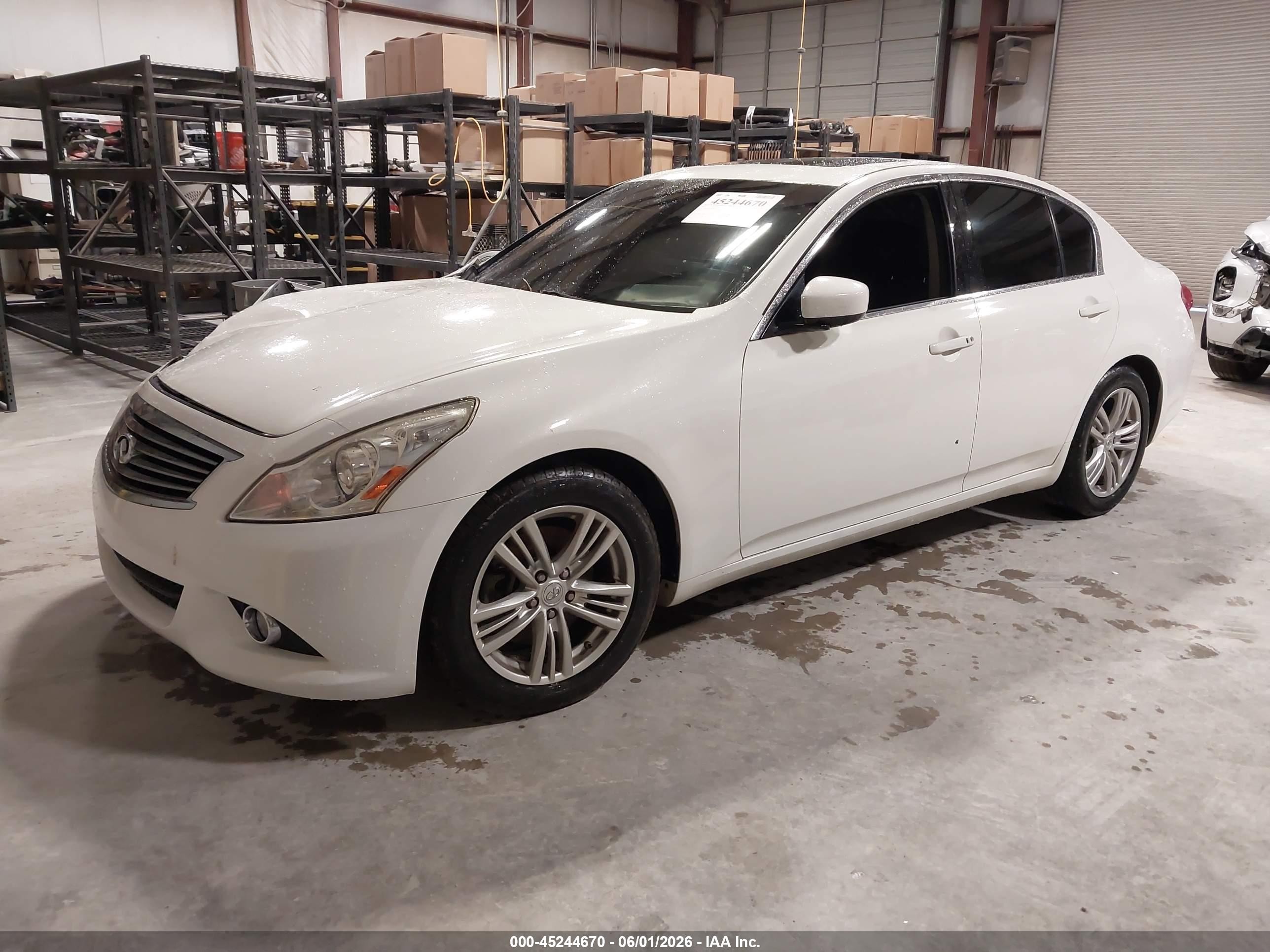 2013 Infiniti G37 Journey White vin: JN1CV6AP2DM305076
