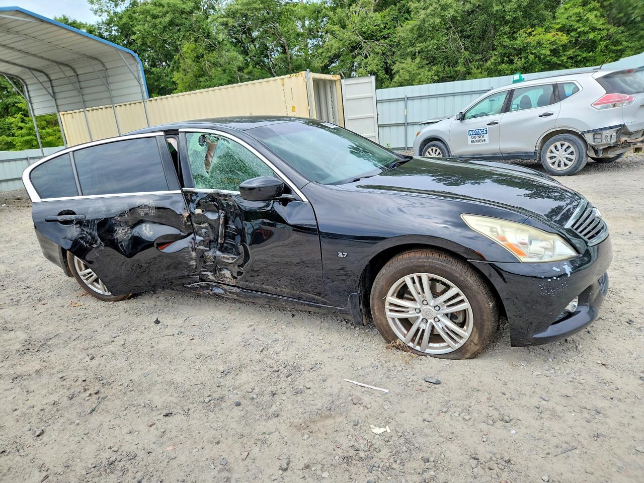 2015 Infiniti Q40 Base Black vin: JN1CV6AP2FM503739