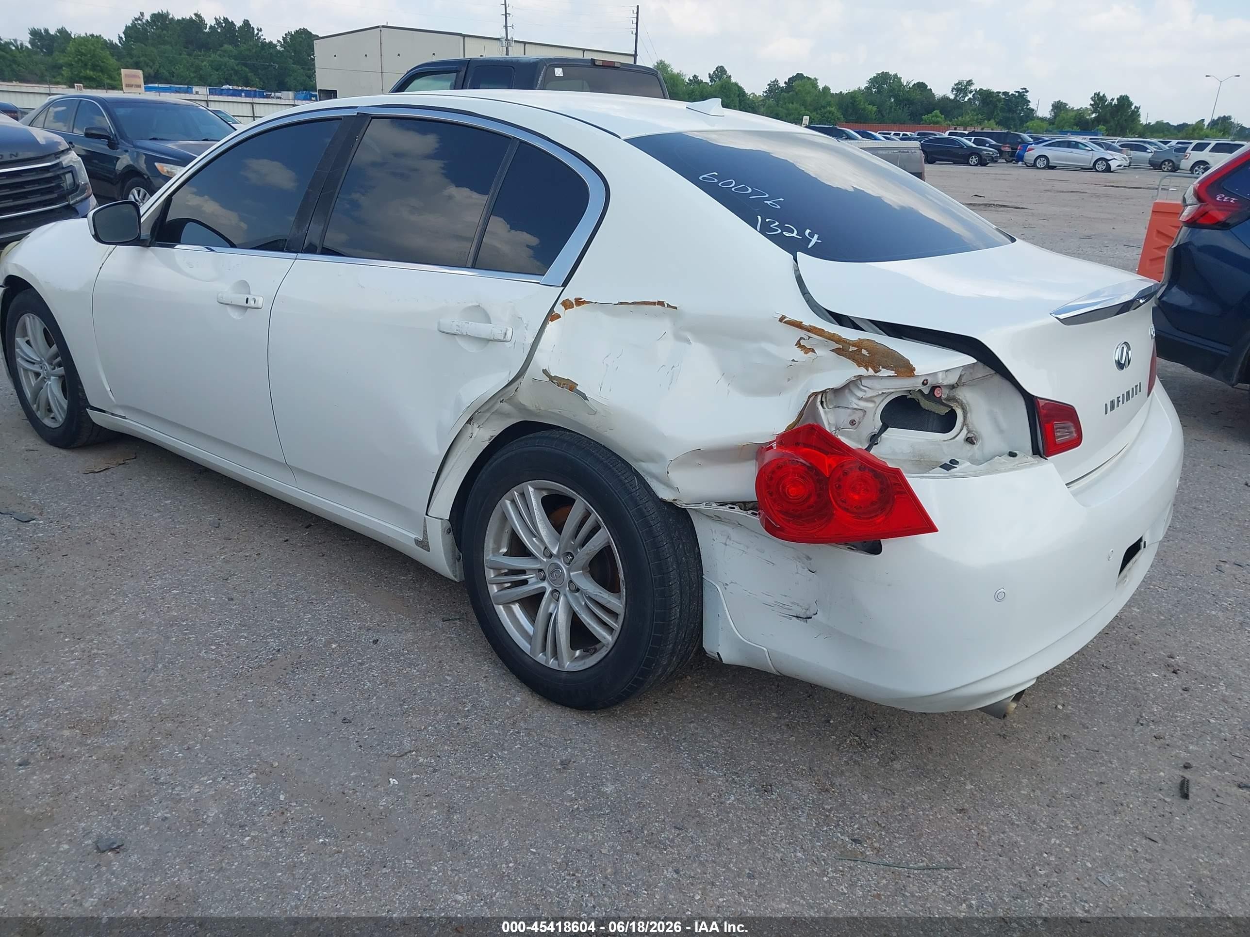 2010 Infiniti G37 Journey White vin: JN1CV6AP3AM203829