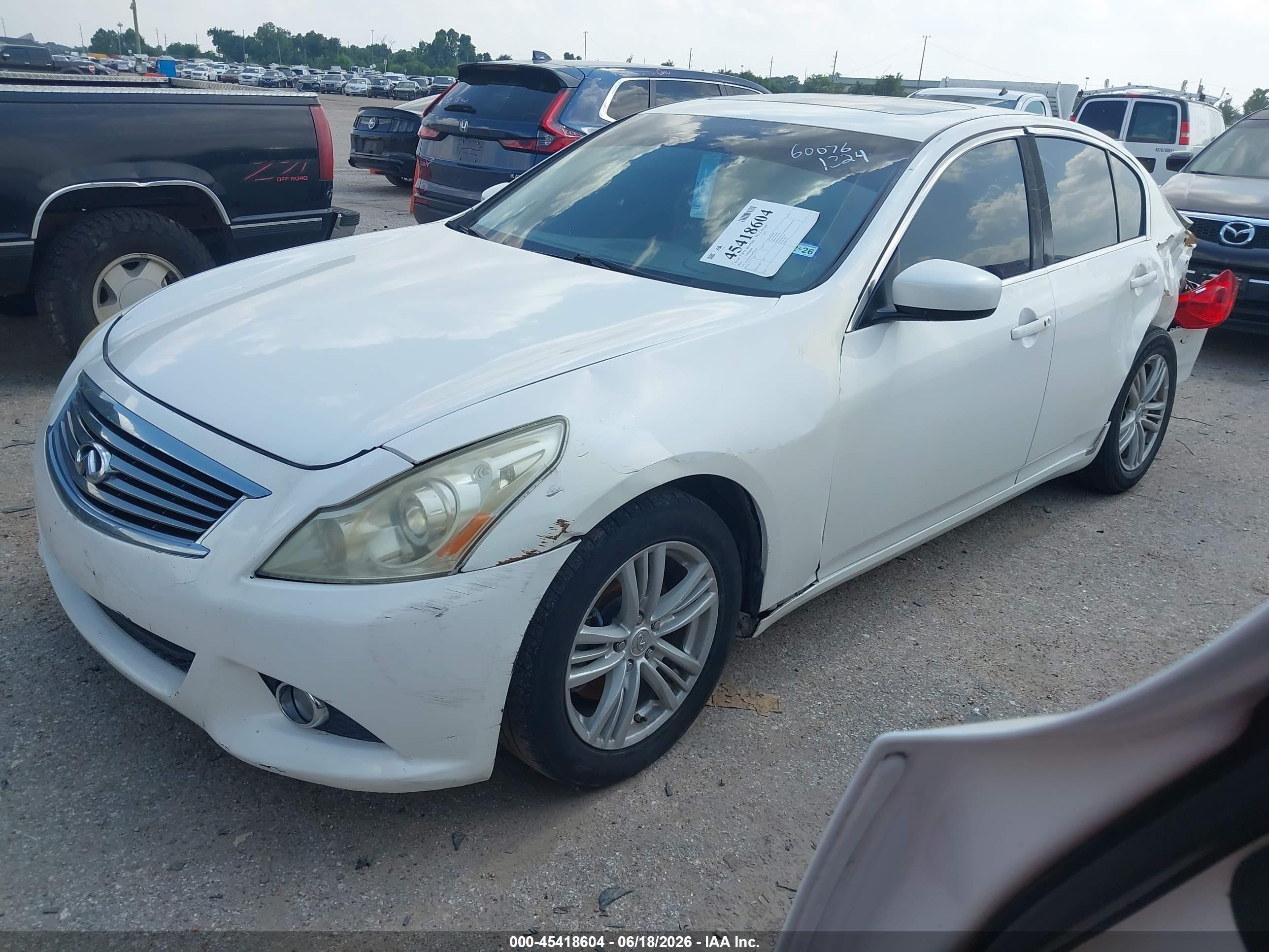 2010 Infiniti G37 Journey White vin: JN1CV6AP3AM203829