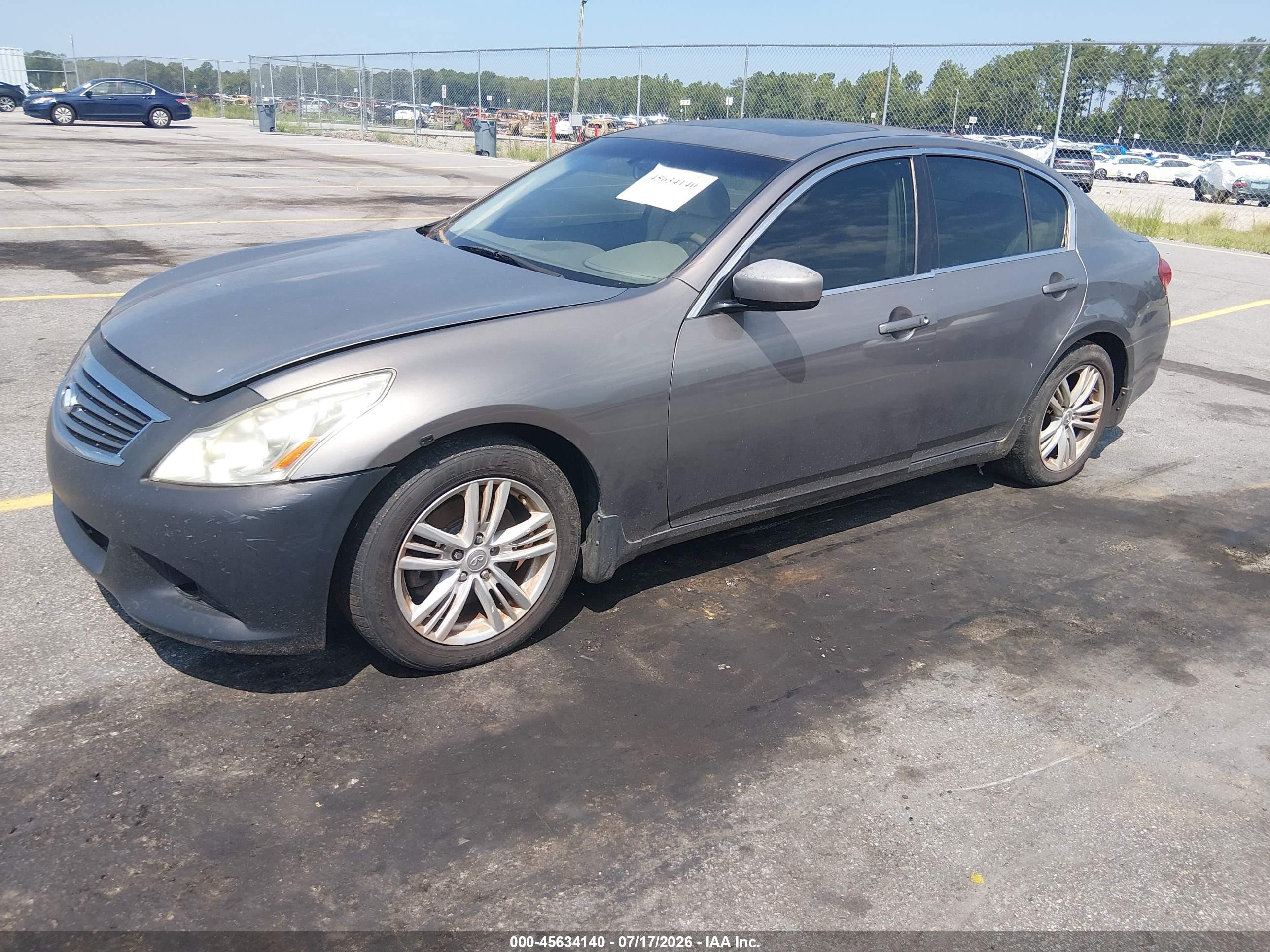 2010 Infiniti G37 Journey Gray vin: JN1CV6AP3AM406817