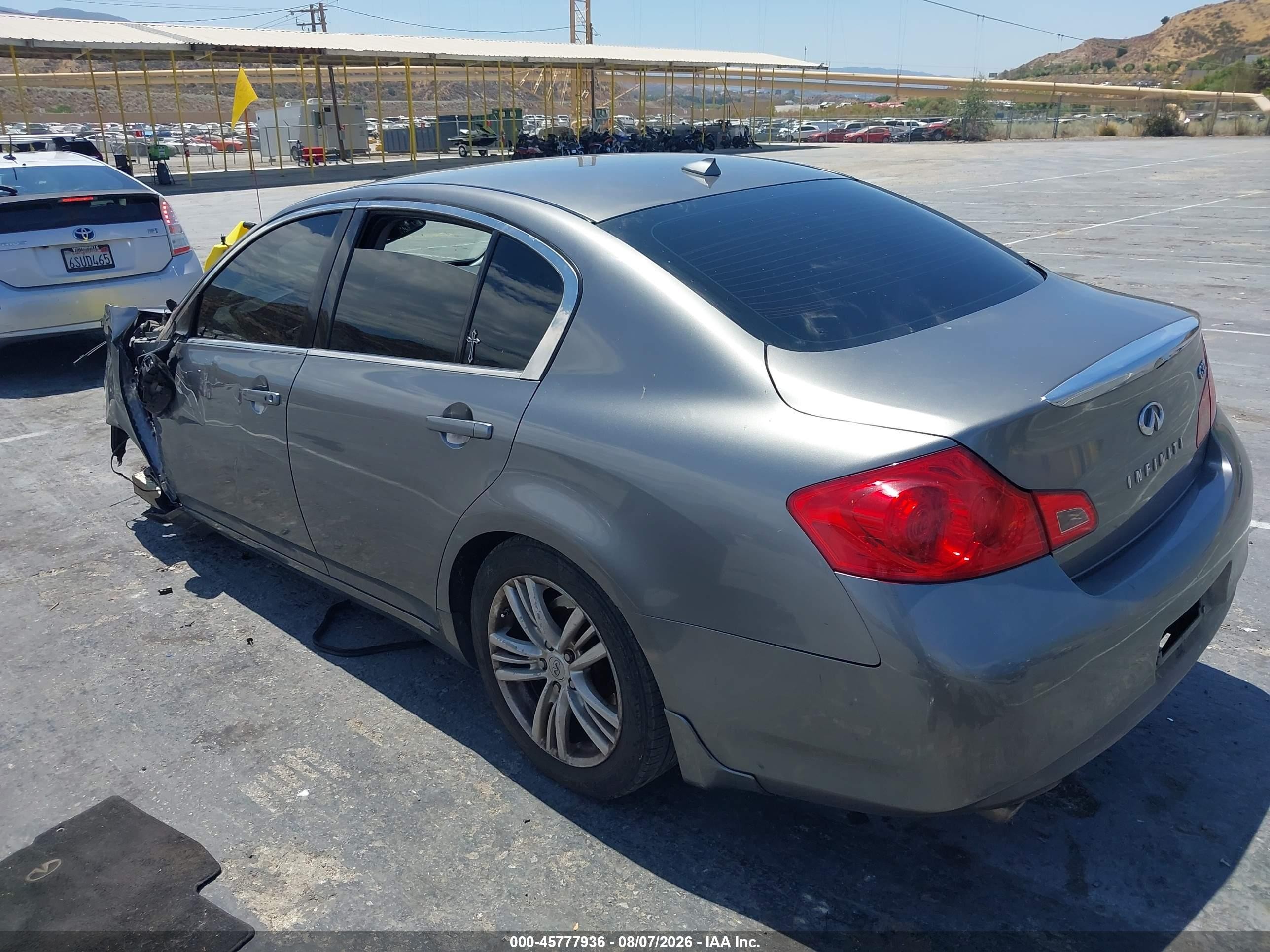 2010 Infiniti G37 Journey Gray vin: JN1CV6AP3AM408079