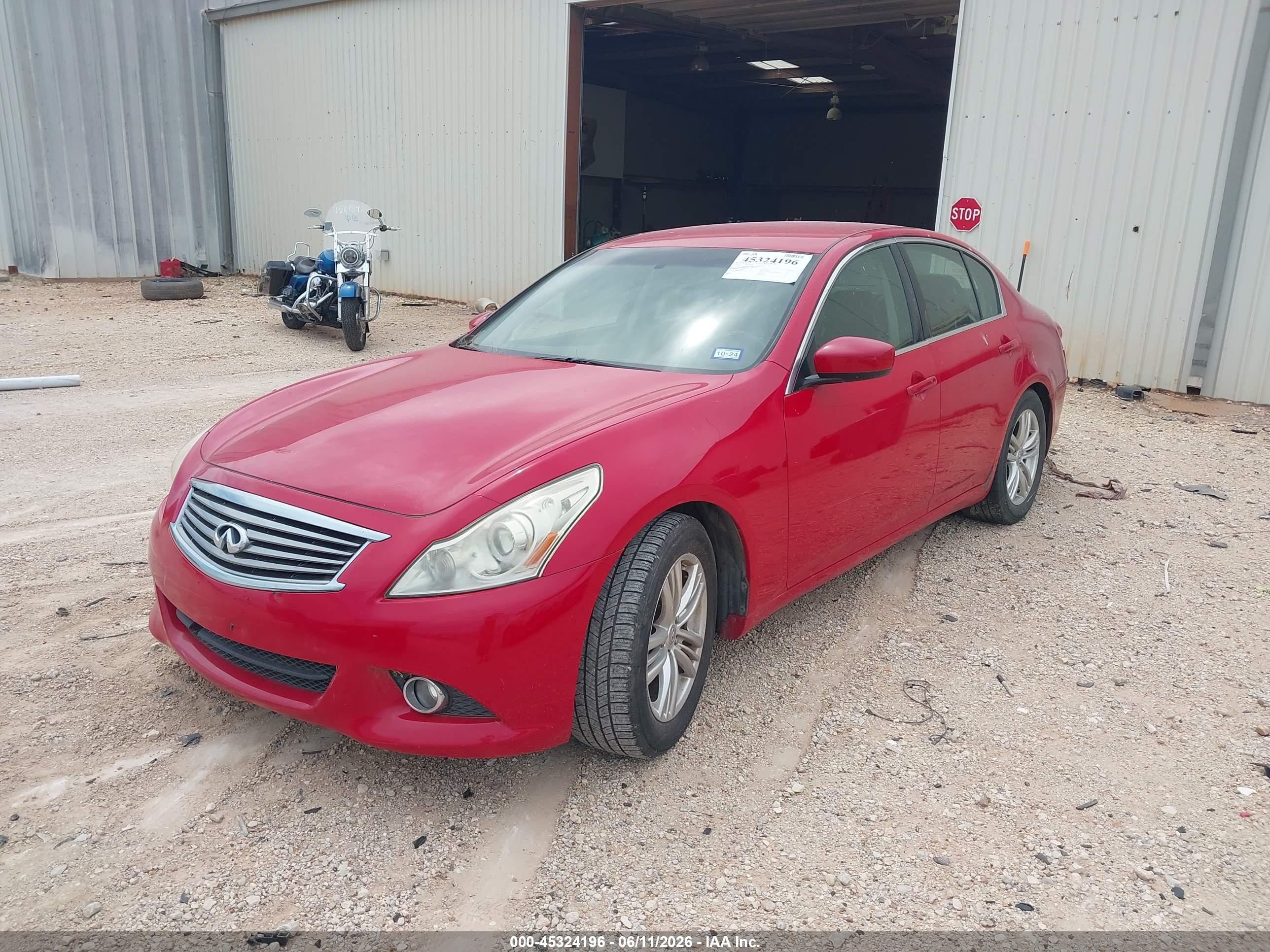 2011 Infiniti G37 Journey Red vin: JN1CV6AP3BM506367