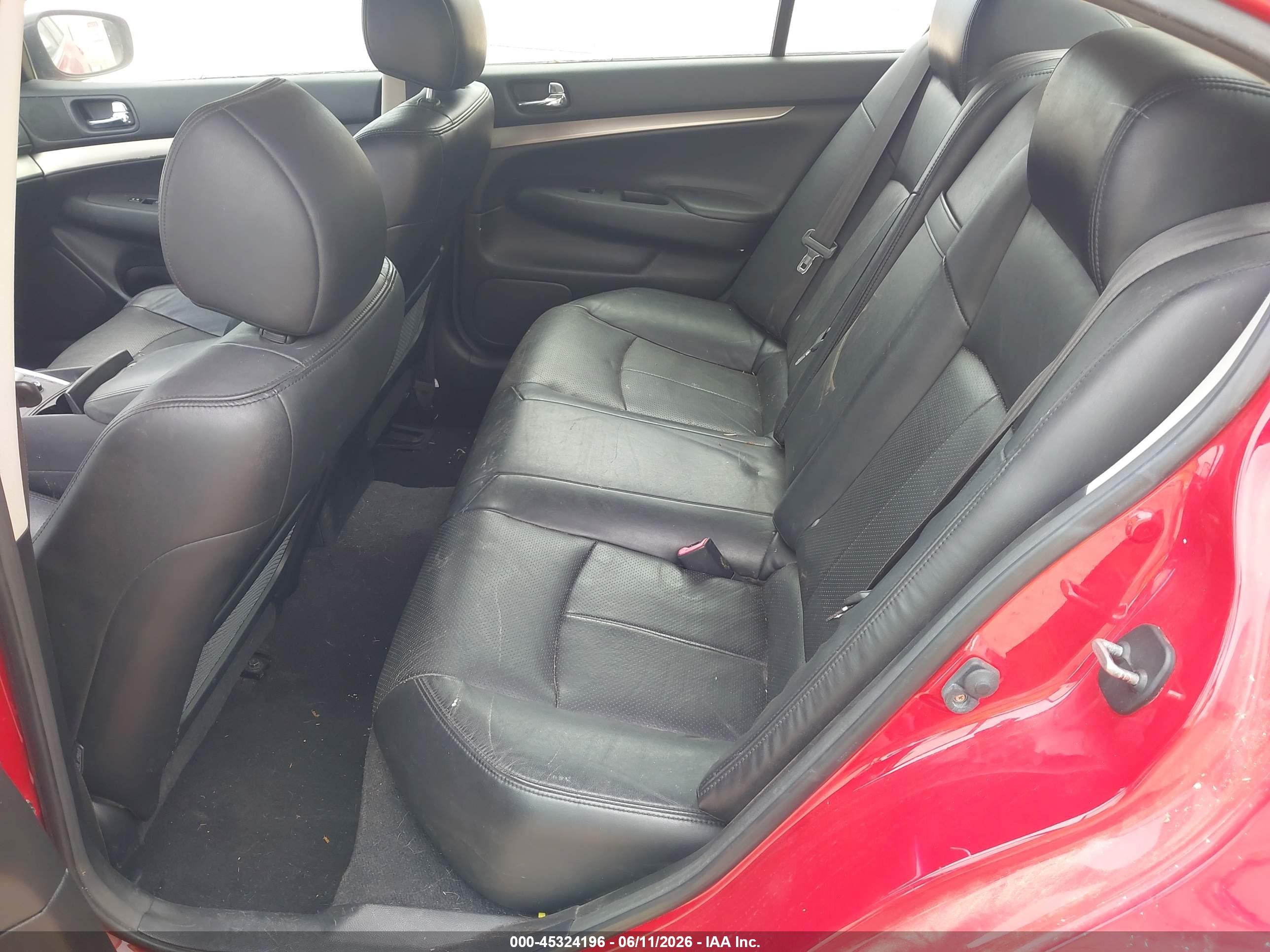 2011 Infiniti G37 Journey Red vin: JN1CV6AP3BM506367