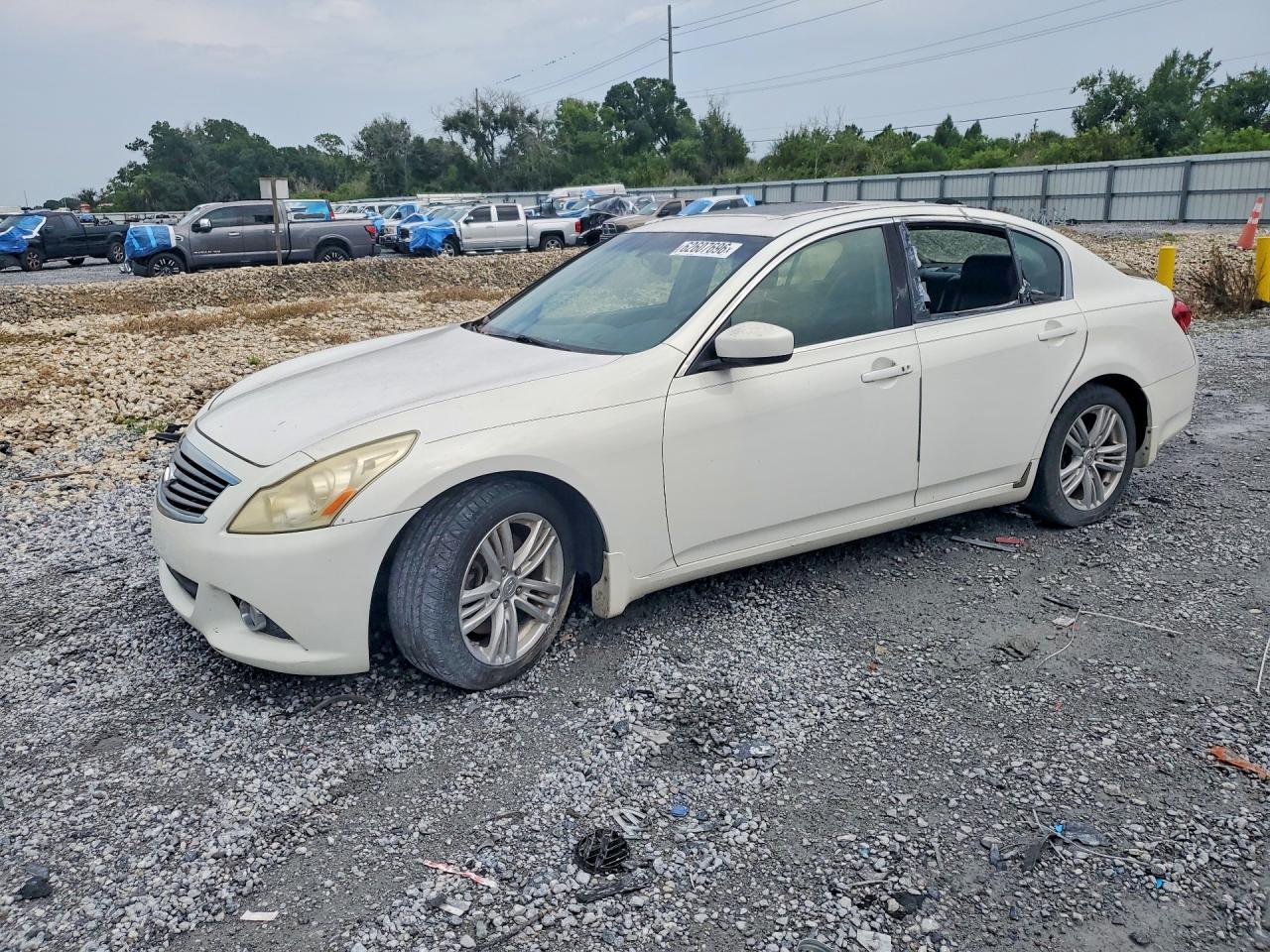 2012 Infiniti G37 Sedan Journey Белый vin: JN1CV6AP3CM933761