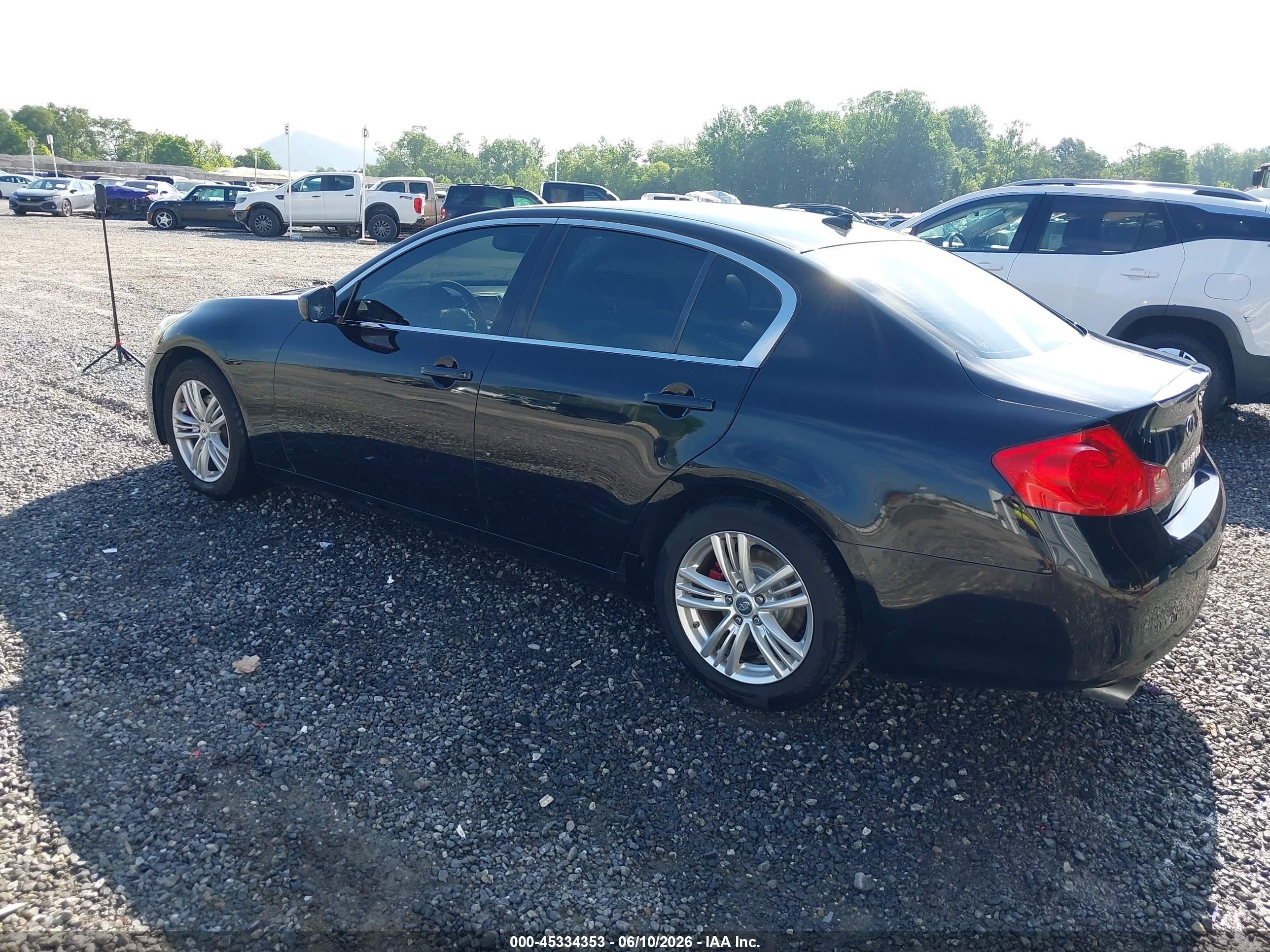 2012 Infiniti G37 Journey Black vin: JN1CV6AP3CM935414
