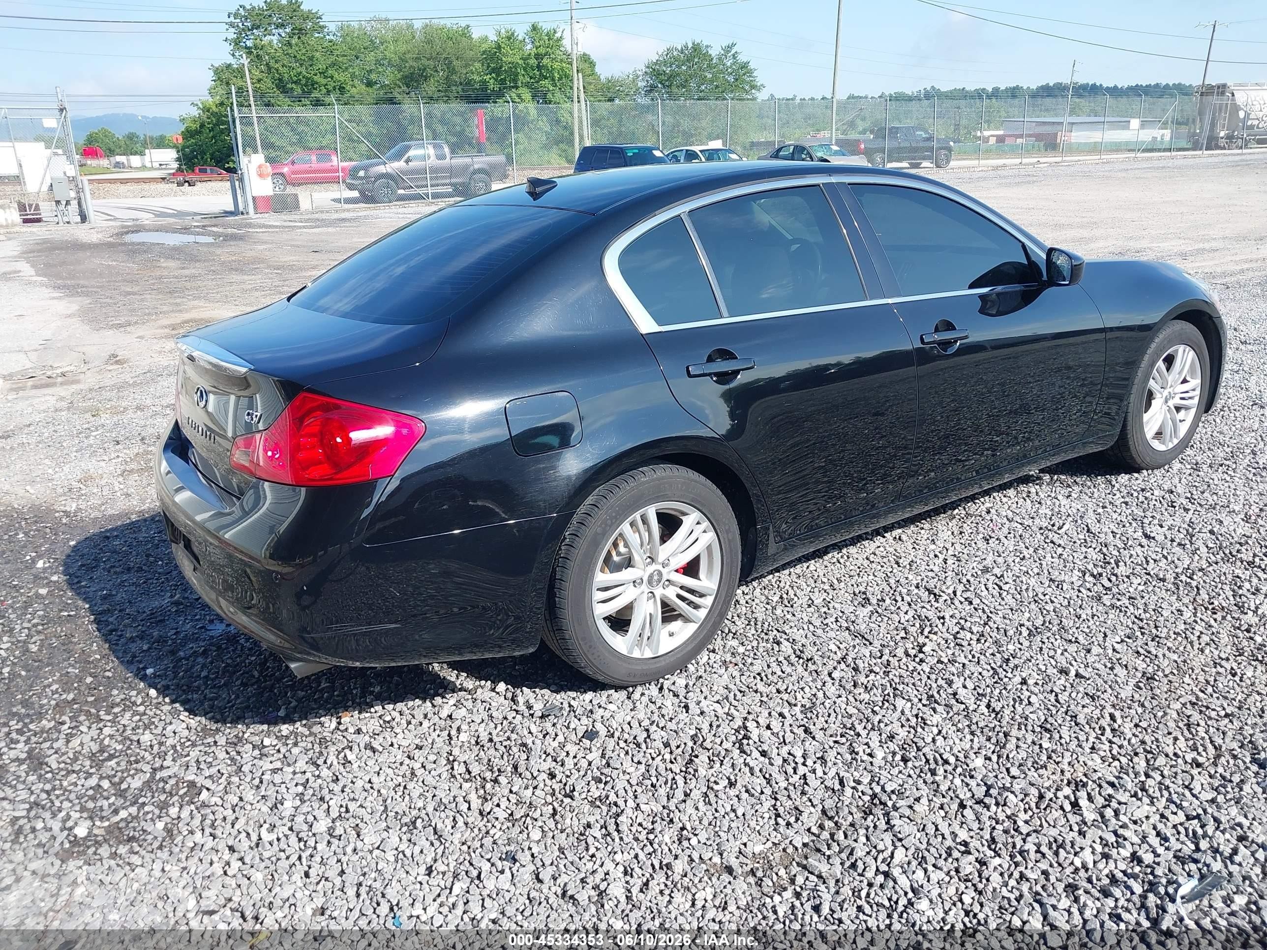 2012 Infiniti G37 Journey Black vin: JN1CV6AP3CM935414