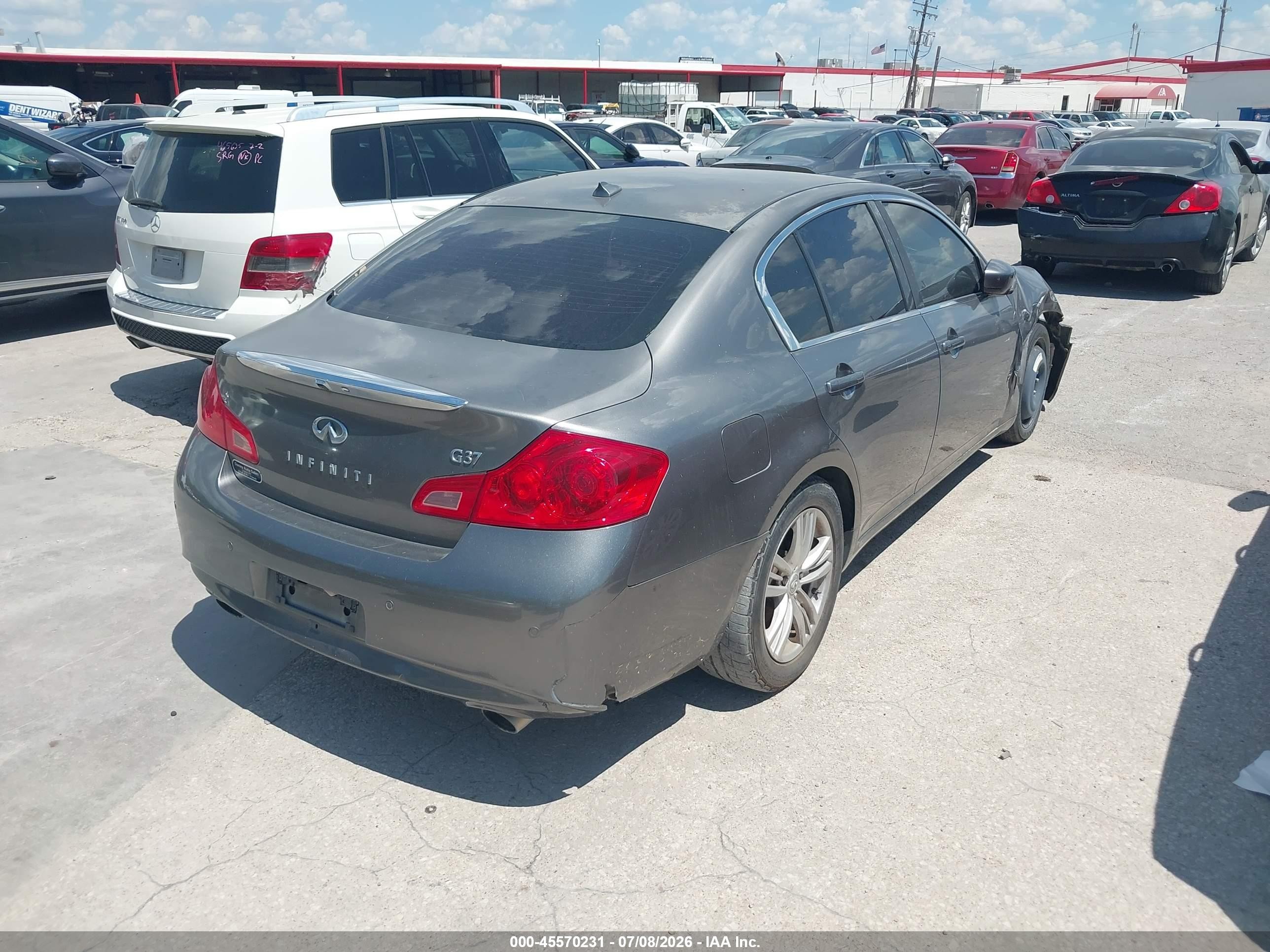 2013 Infiniti G37 Journey Gray vin: JN1CV6AP3DM713974