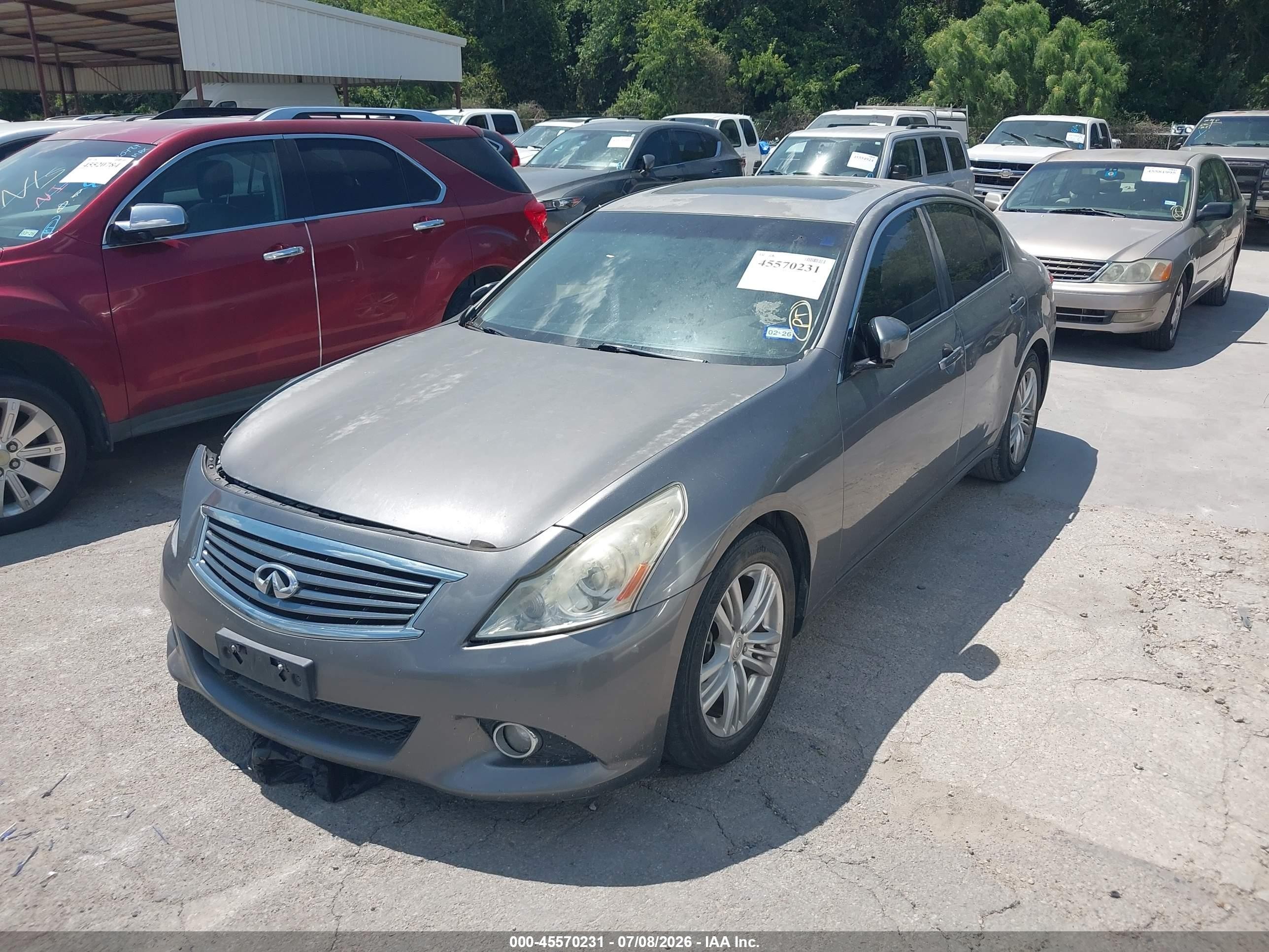2013 Infiniti G37 Journey Gray vin: JN1CV6AP3DM713974