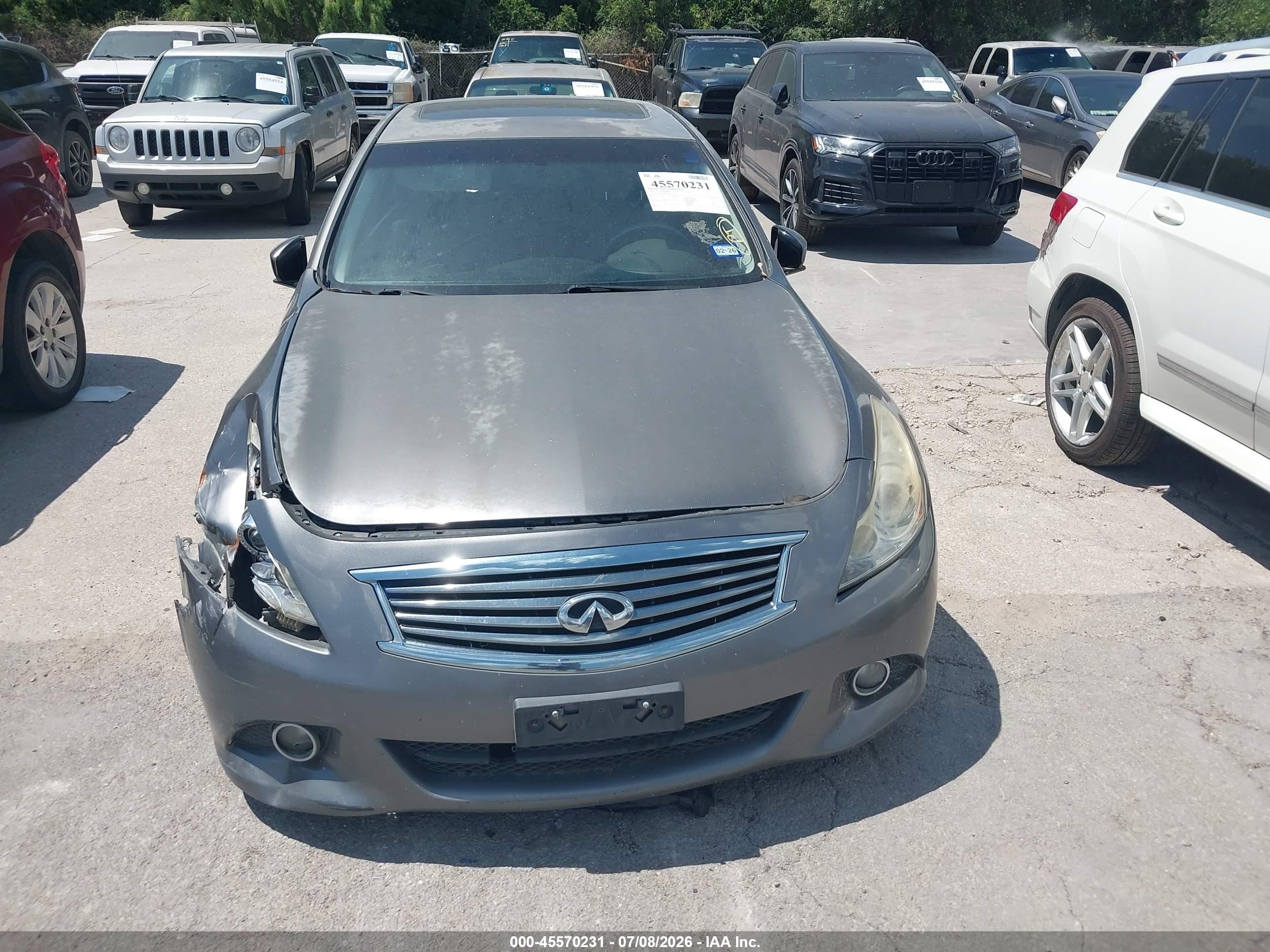 2013 Infiniti G37 Journey Gray vin: JN1CV6AP3DM713974
