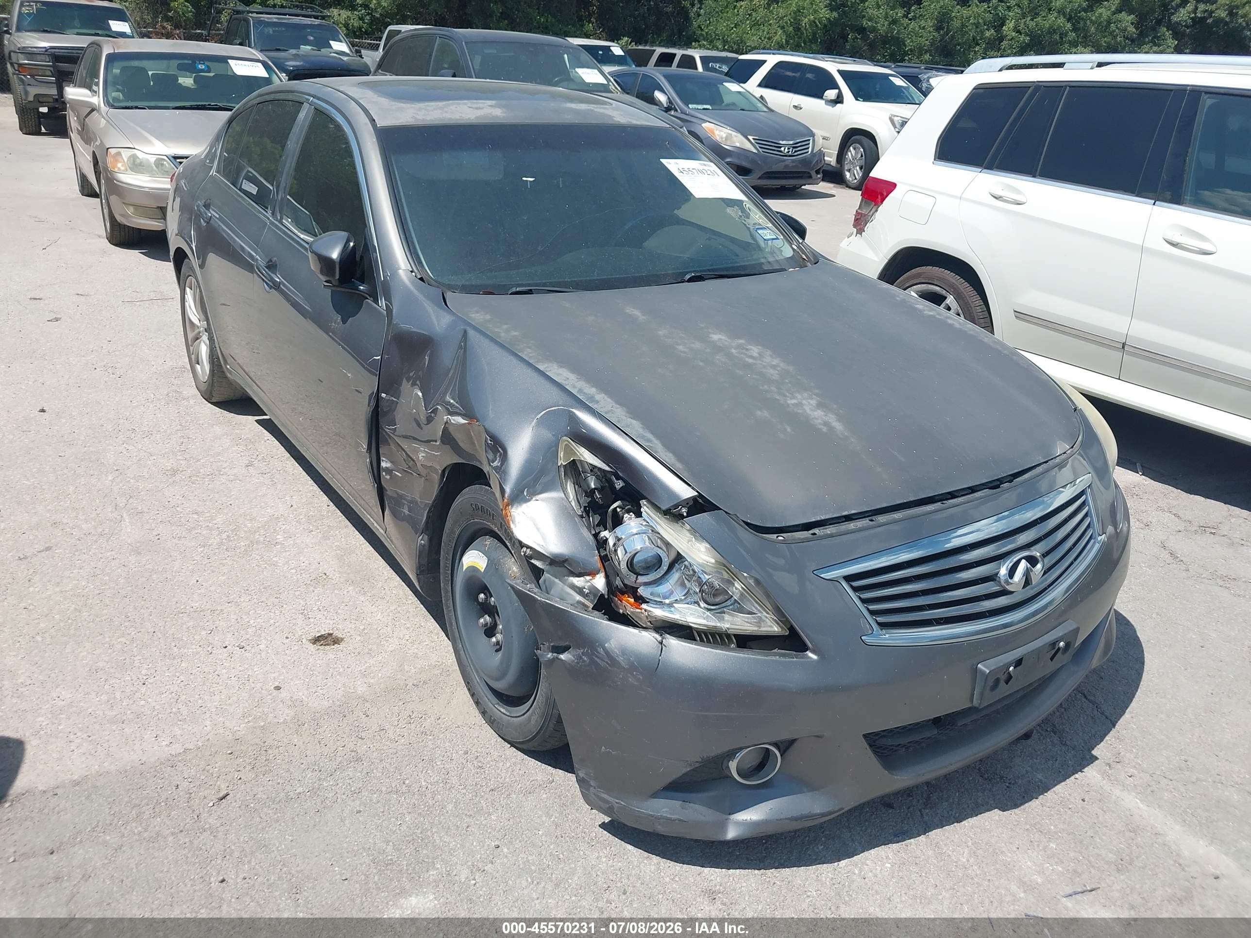 2013 Infiniti G37 Journey Gray vin: JN1CV6AP3DM713974