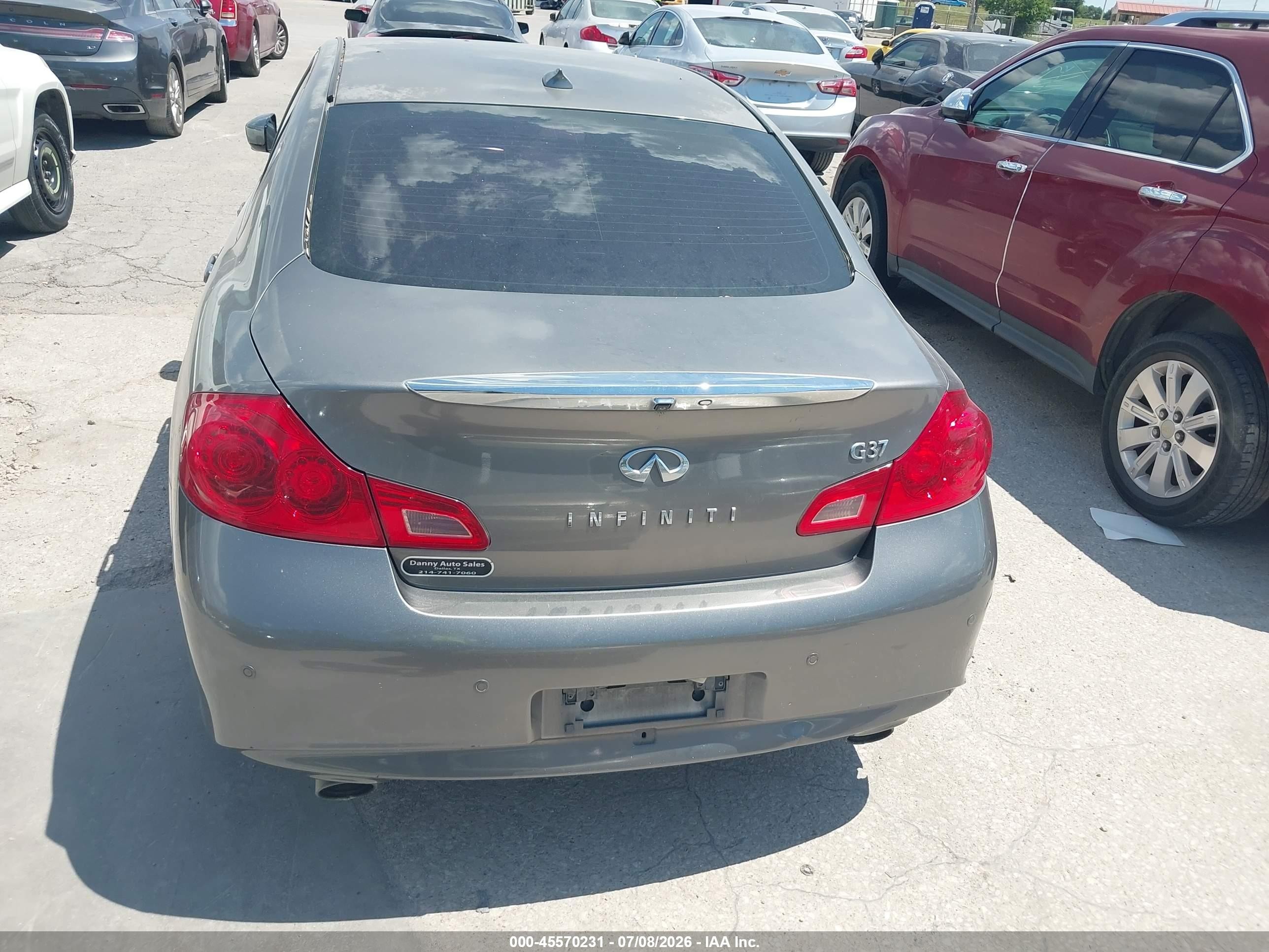 2013 Infiniti G37 Journey Gray vin: JN1CV6AP3DM713974