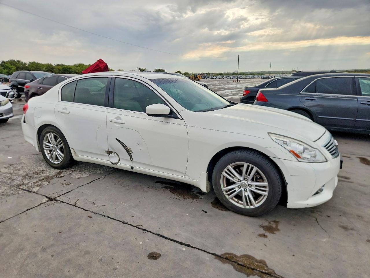 2013 Infiniti G37 Sedan Journey Белый vin: JN1CV6AP3DM718561