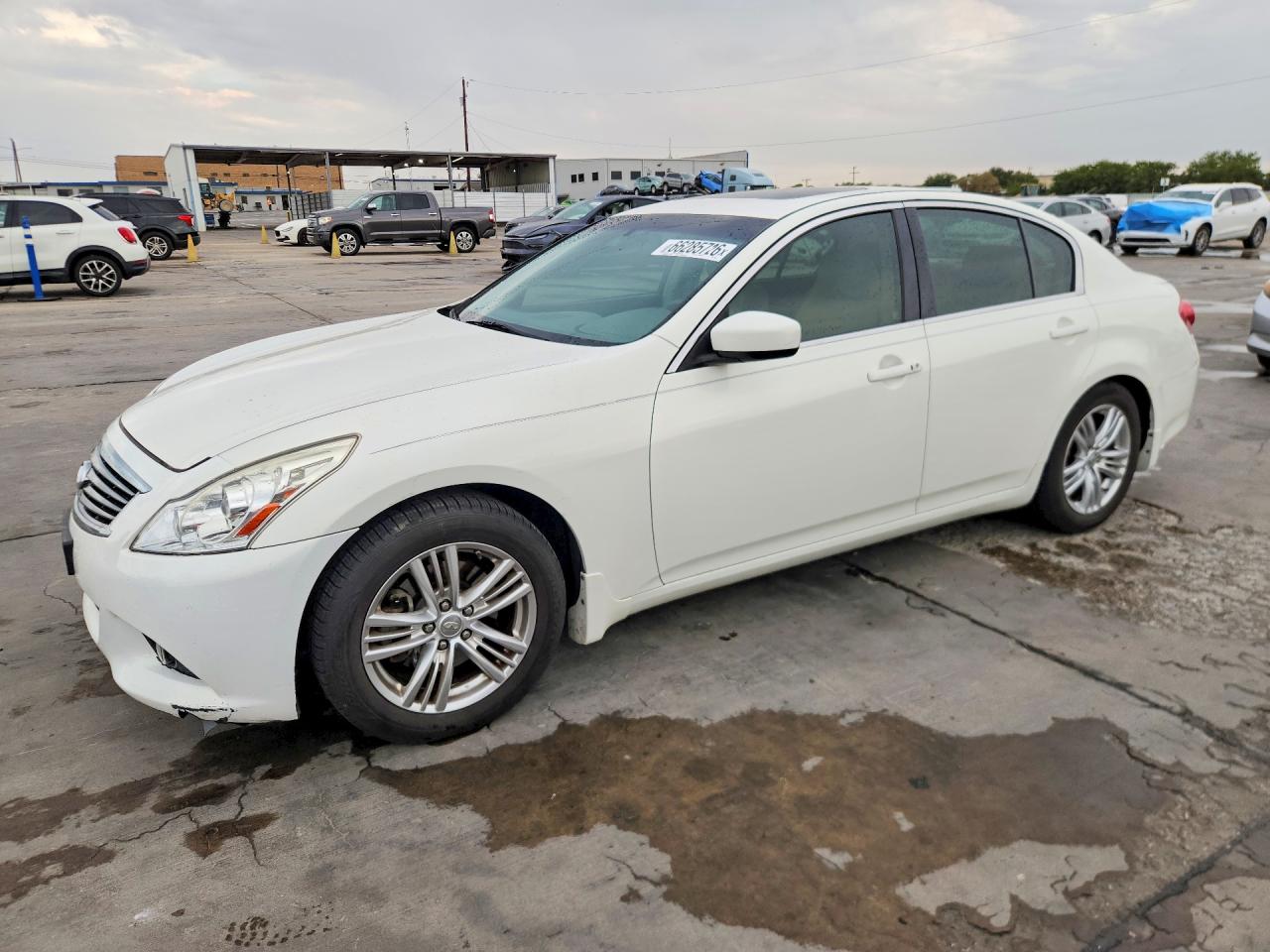 2013 Infiniti G37 Sedan Journey Белый vin: JN1CV6AP3DM718561