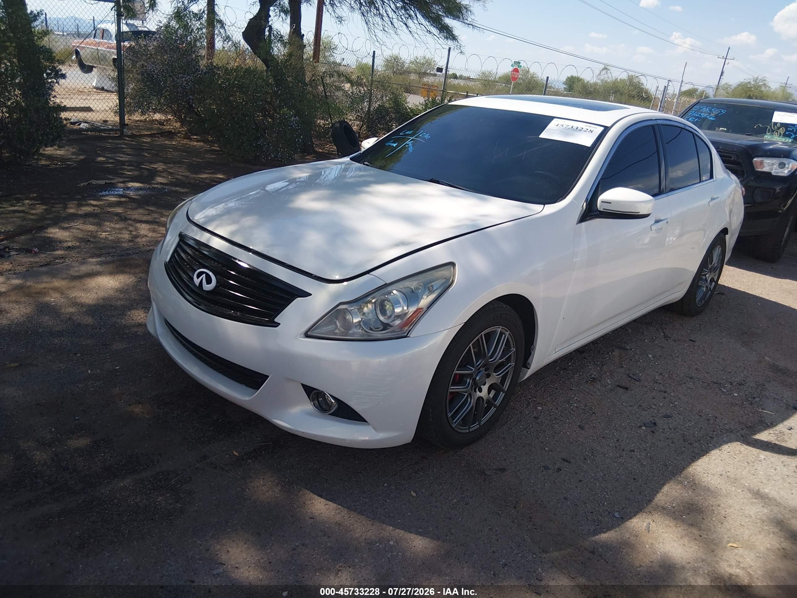 2011 Infiniti G37 Journey White vin: JN1CV6AP4BM304881