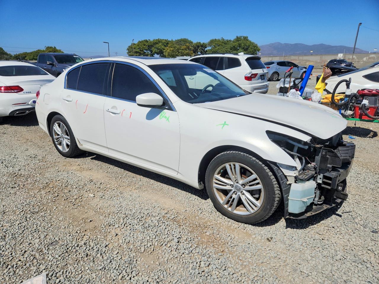 2011 Infiniti G37 Sedan Journey Белый vin: JN1CV6AP4BM509021