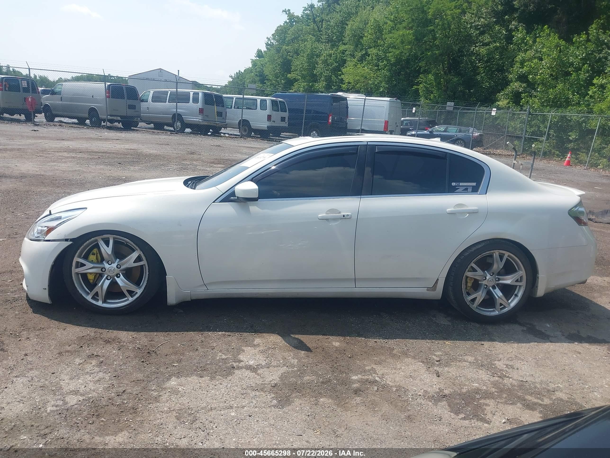 2012 Infiniti G37 Journey White vin: JN1CV6AP4CM628964