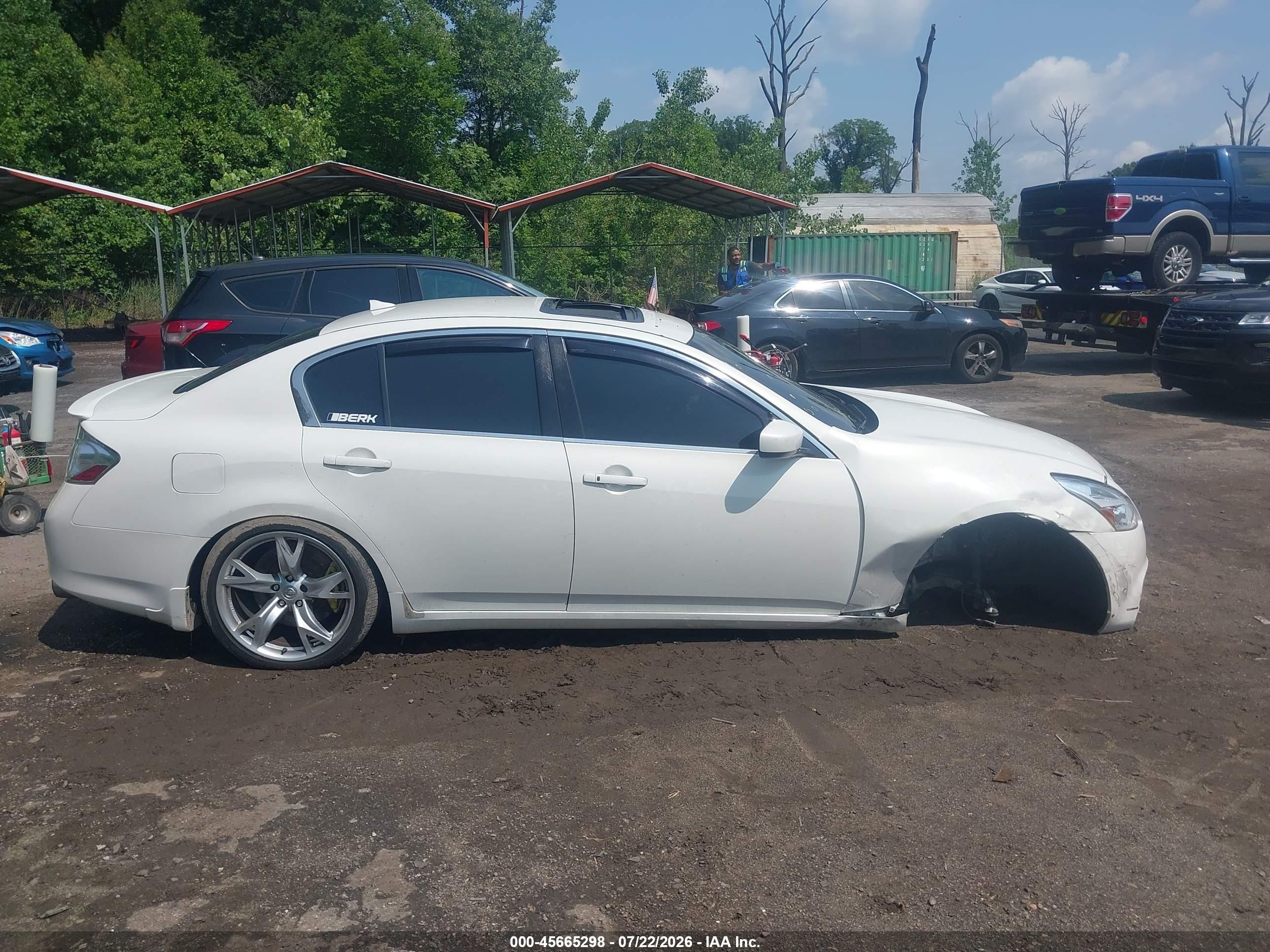 2012 Infiniti G37 Journey White vin: JN1CV6AP4CM628964