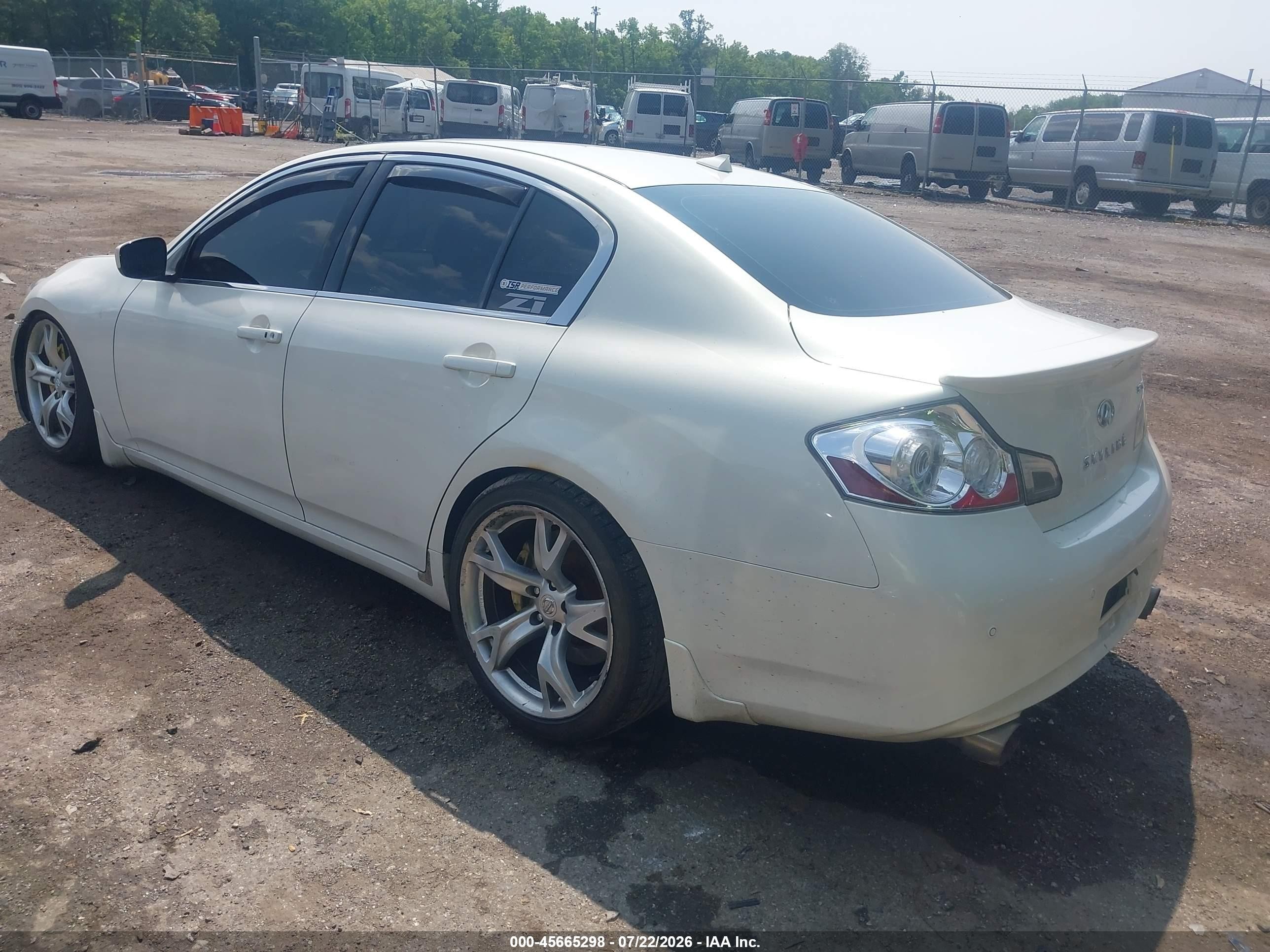 2012 Infiniti G37 Journey White vin: JN1CV6AP4CM628964