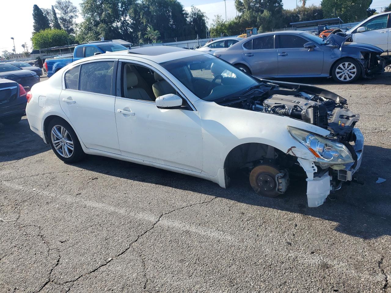 2012 Infiniti G37 Sedan Journey White vin: JN1CV6AP4CM932585