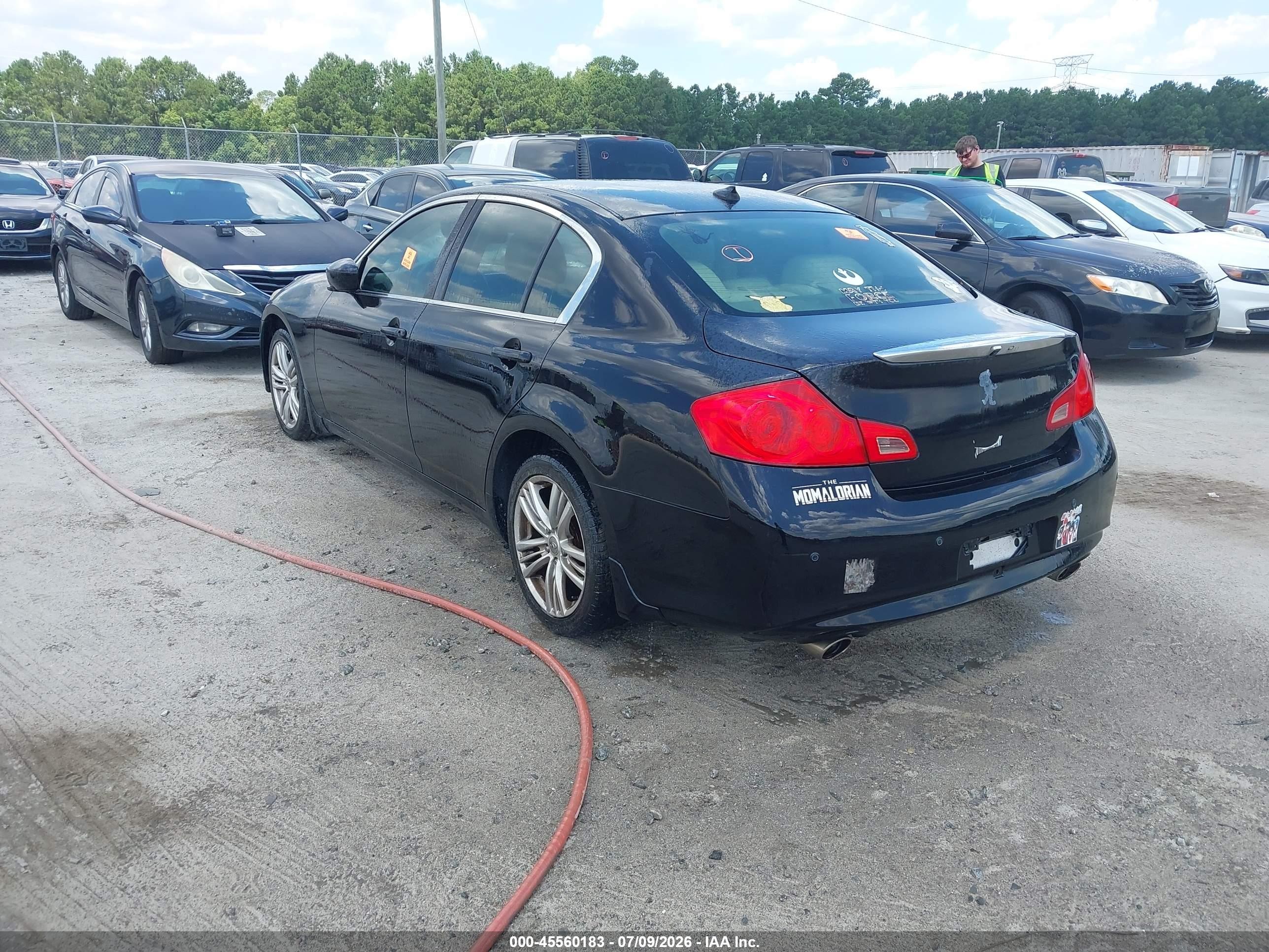 2012 Infiniti G37 Journey Черный vin: JN1CV6AP4CM935129