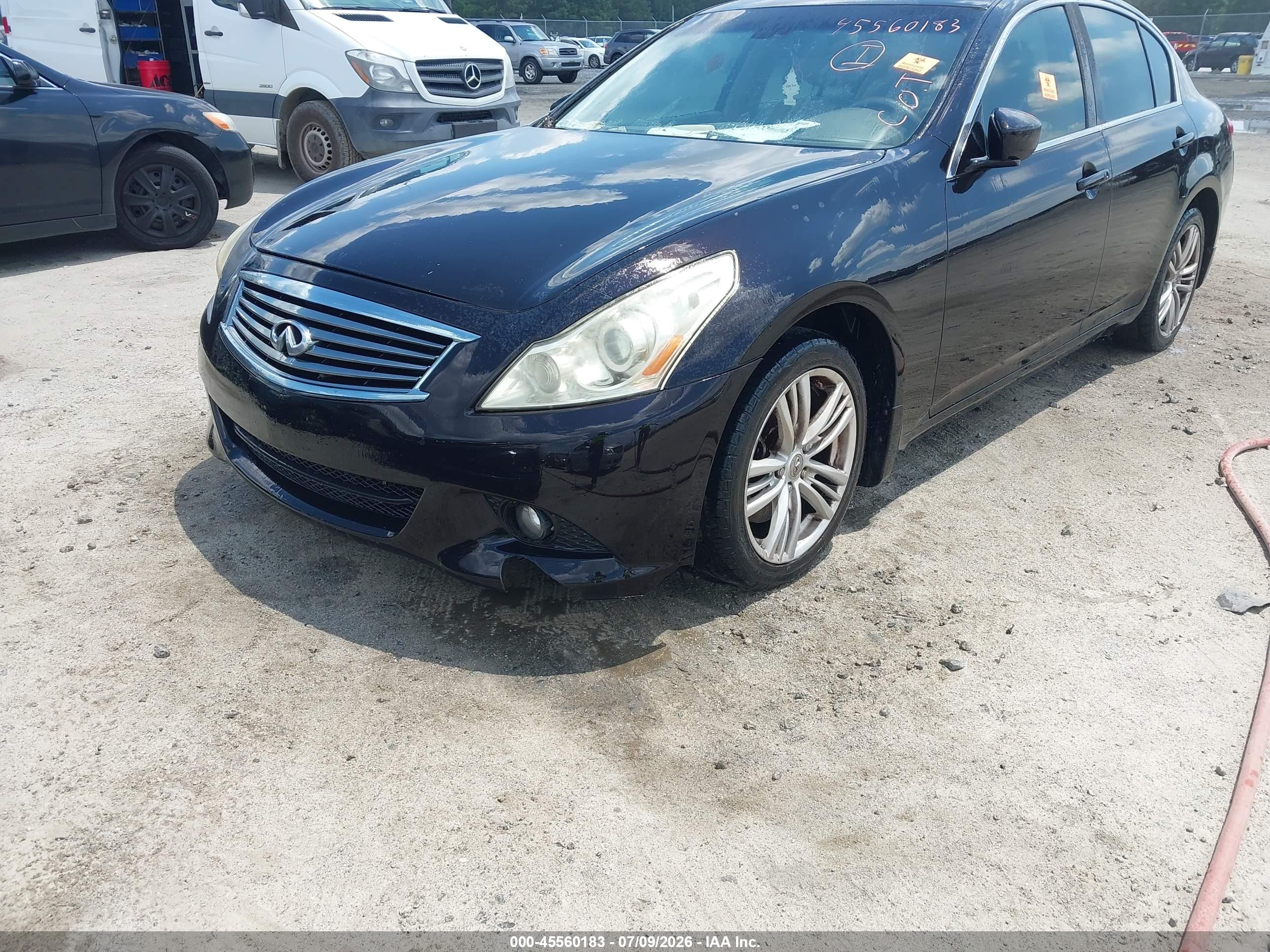 2012 Infiniti G37 Journey Черный vin: JN1CV6AP4CM935129