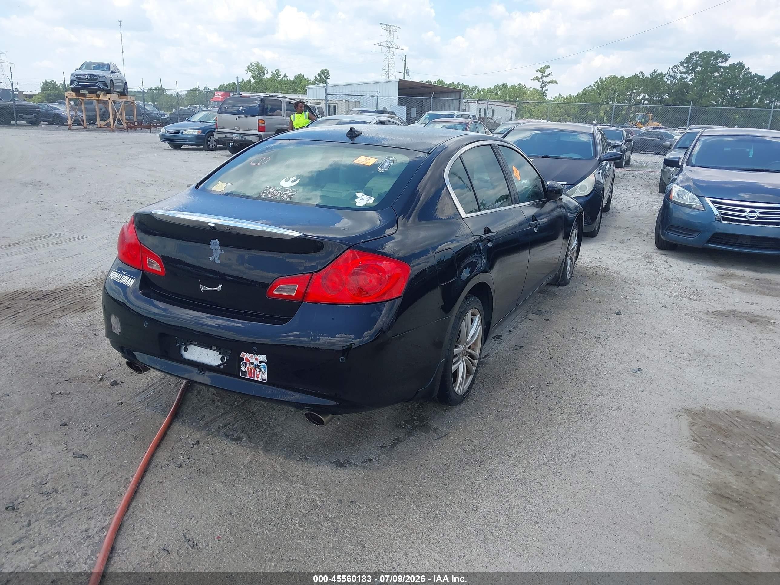 2012 Infiniti G37 Journey Черный vin: JN1CV6AP4CM935129