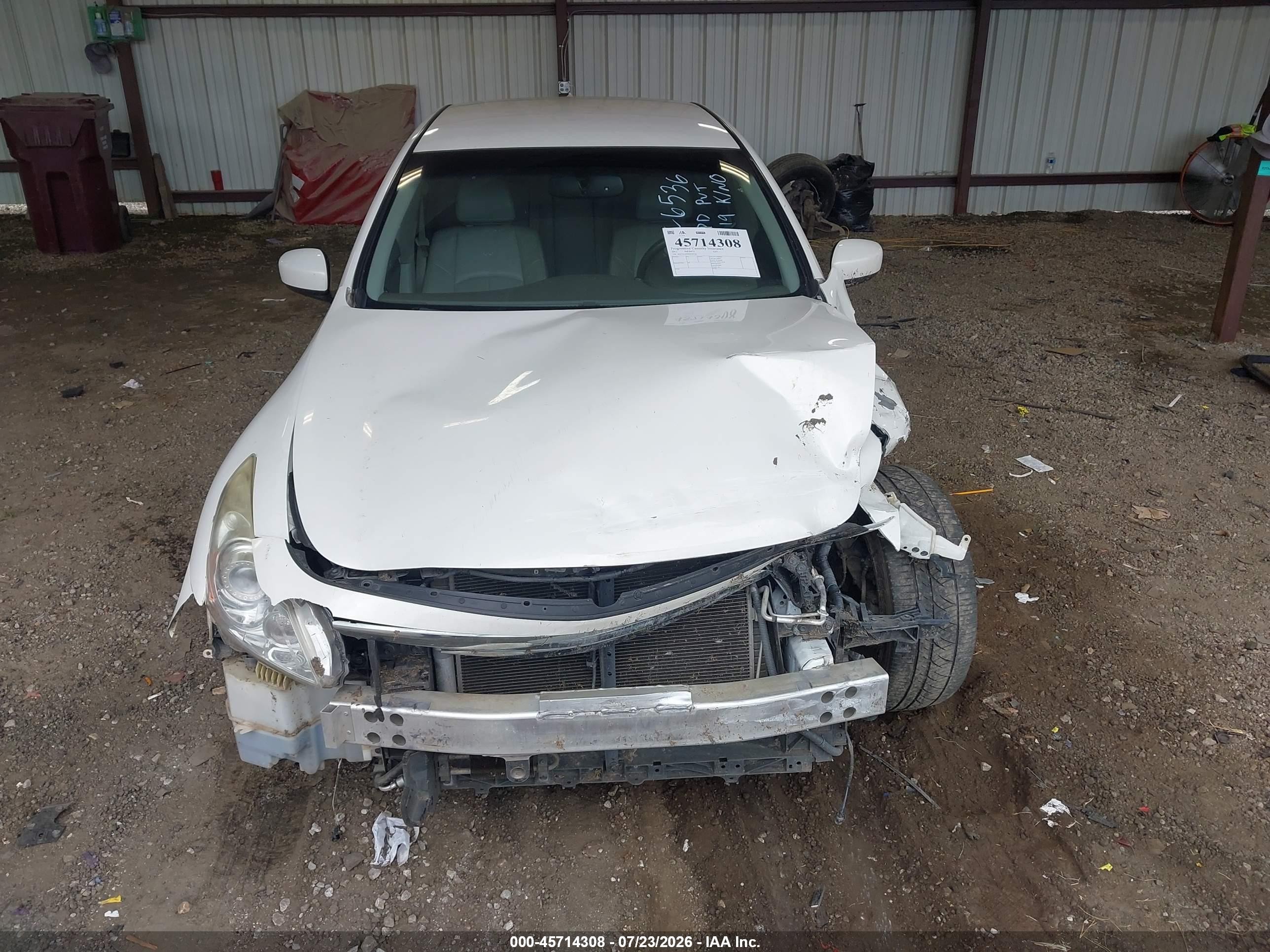 2013 Infiniti G37 Journey Белый vin: JN1CV6AP4DM306536