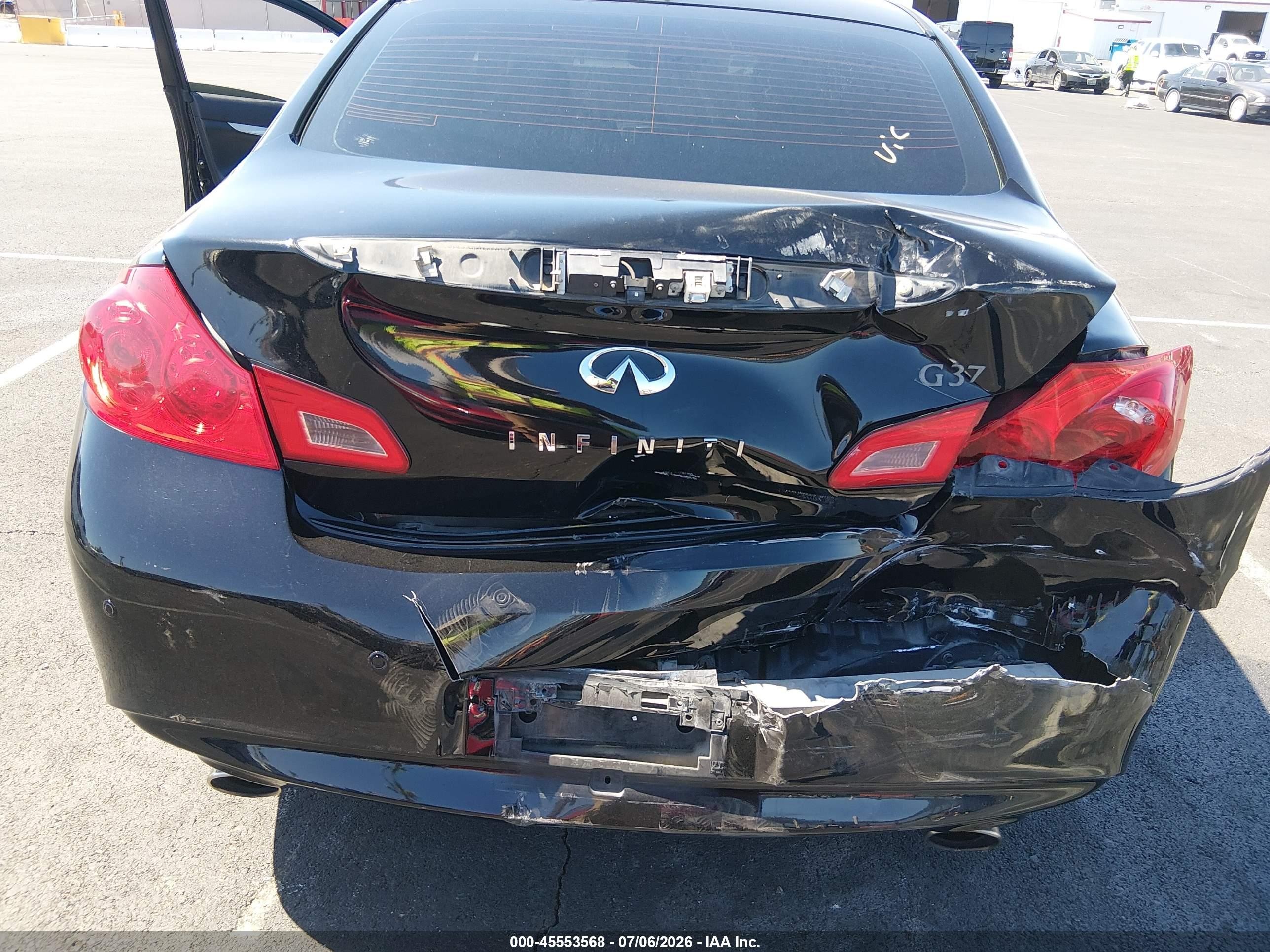 2013 Infiniti G37 Journey Black vin: JN1CV6AP4DM712347