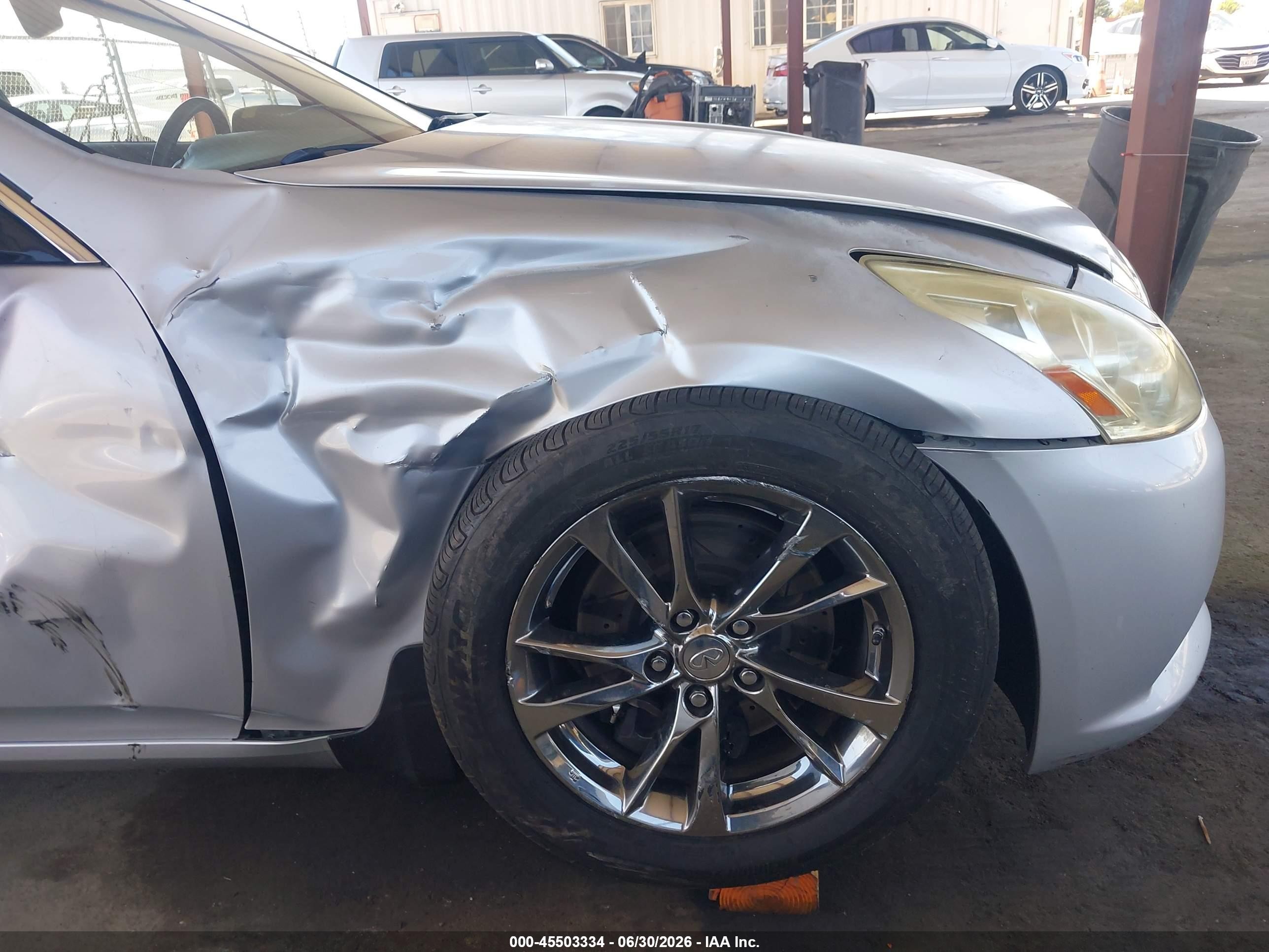2013 Infiniti G37 Journey Silver vin: JN1CV6AP4DM715149