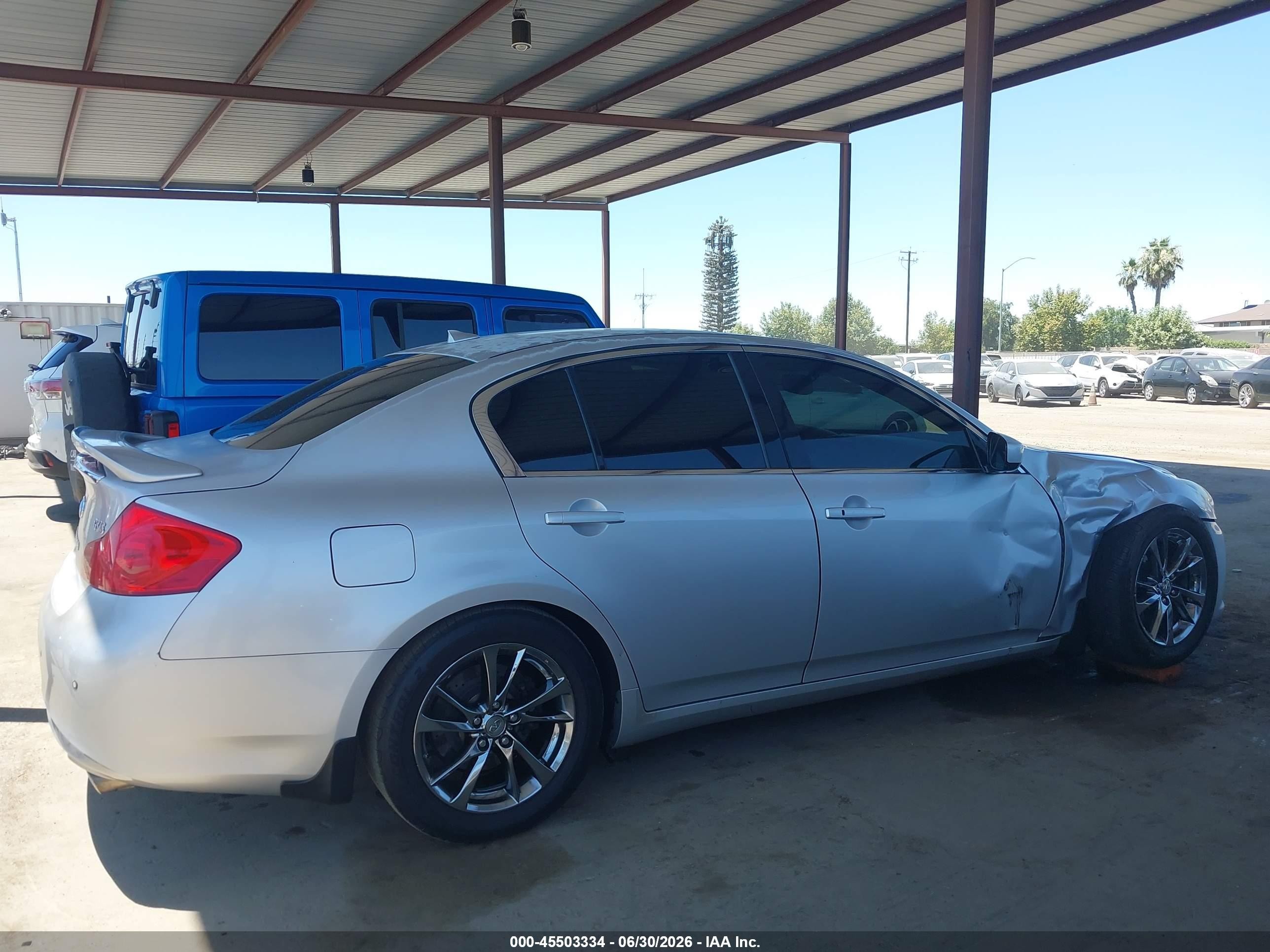 2013 Infiniti G37 Journey Silver vin: JN1CV6AP4DM715149