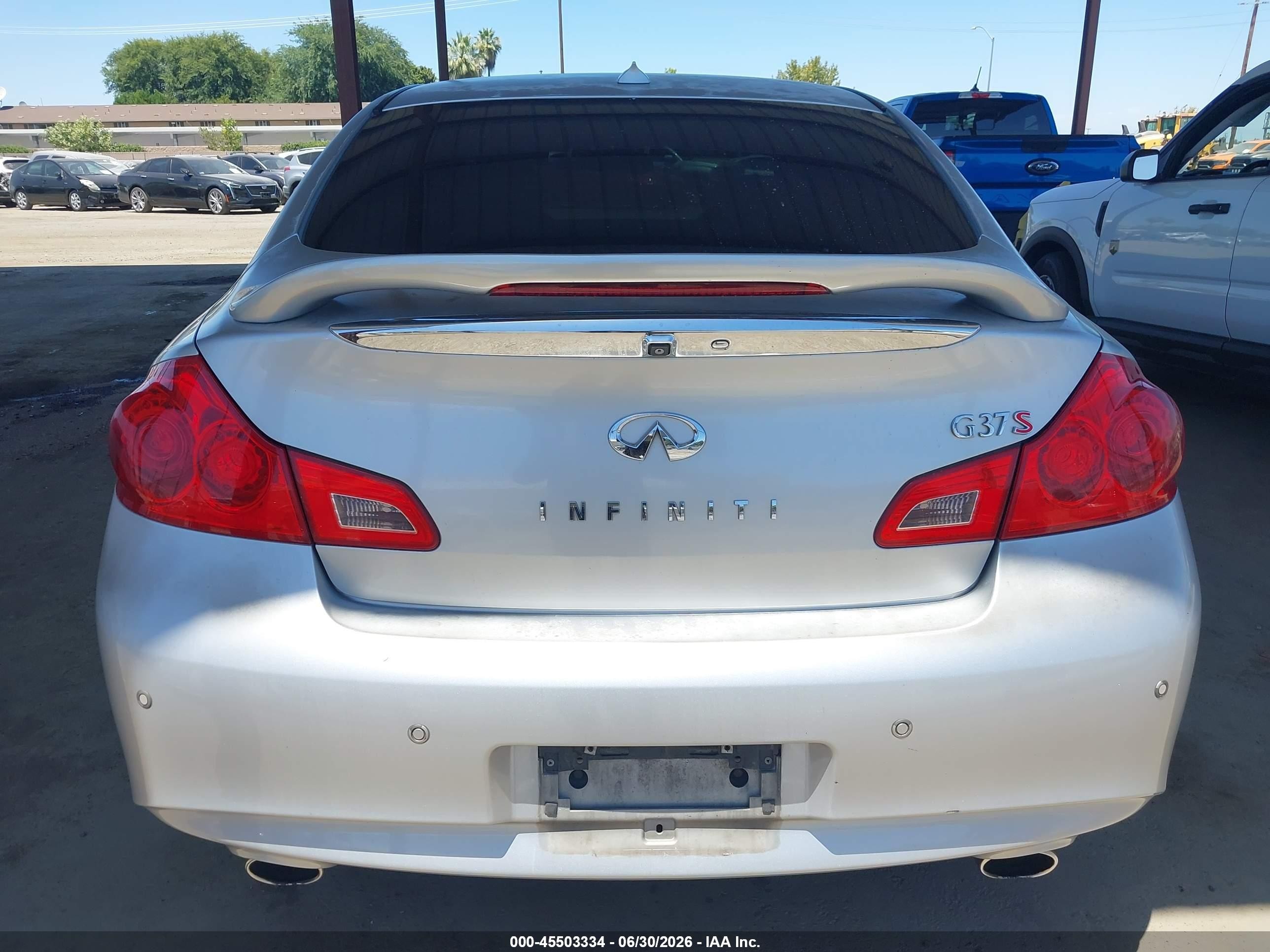 2013 Infiniti G37 Journey Silver vin: JN1CV6AP4DM715149