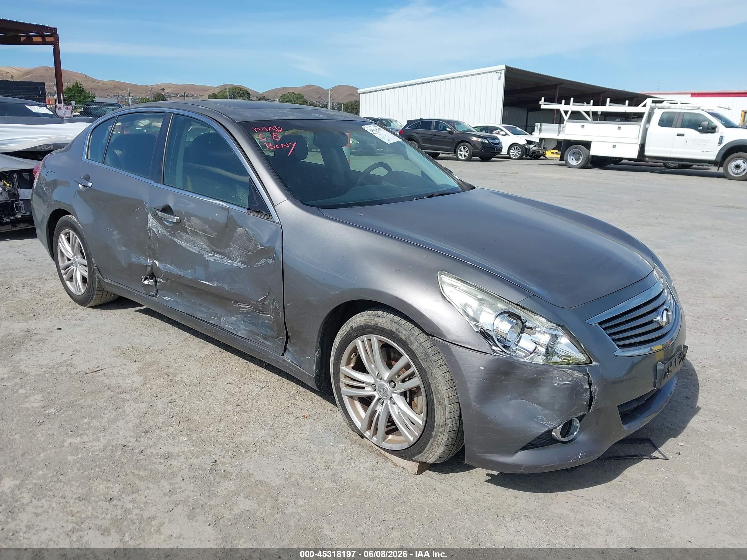 2013 Infiniti G37 Journey Серый vin: JN1CV6AP4DM725454